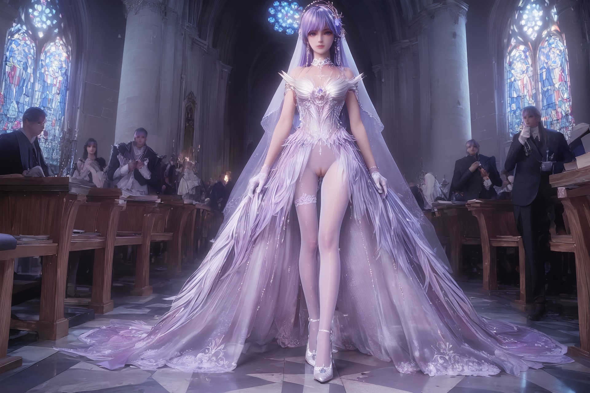 AI Porn - Throne of Seal Cai'er Wedding White Stockings Adult Gallery Part 3 250P
