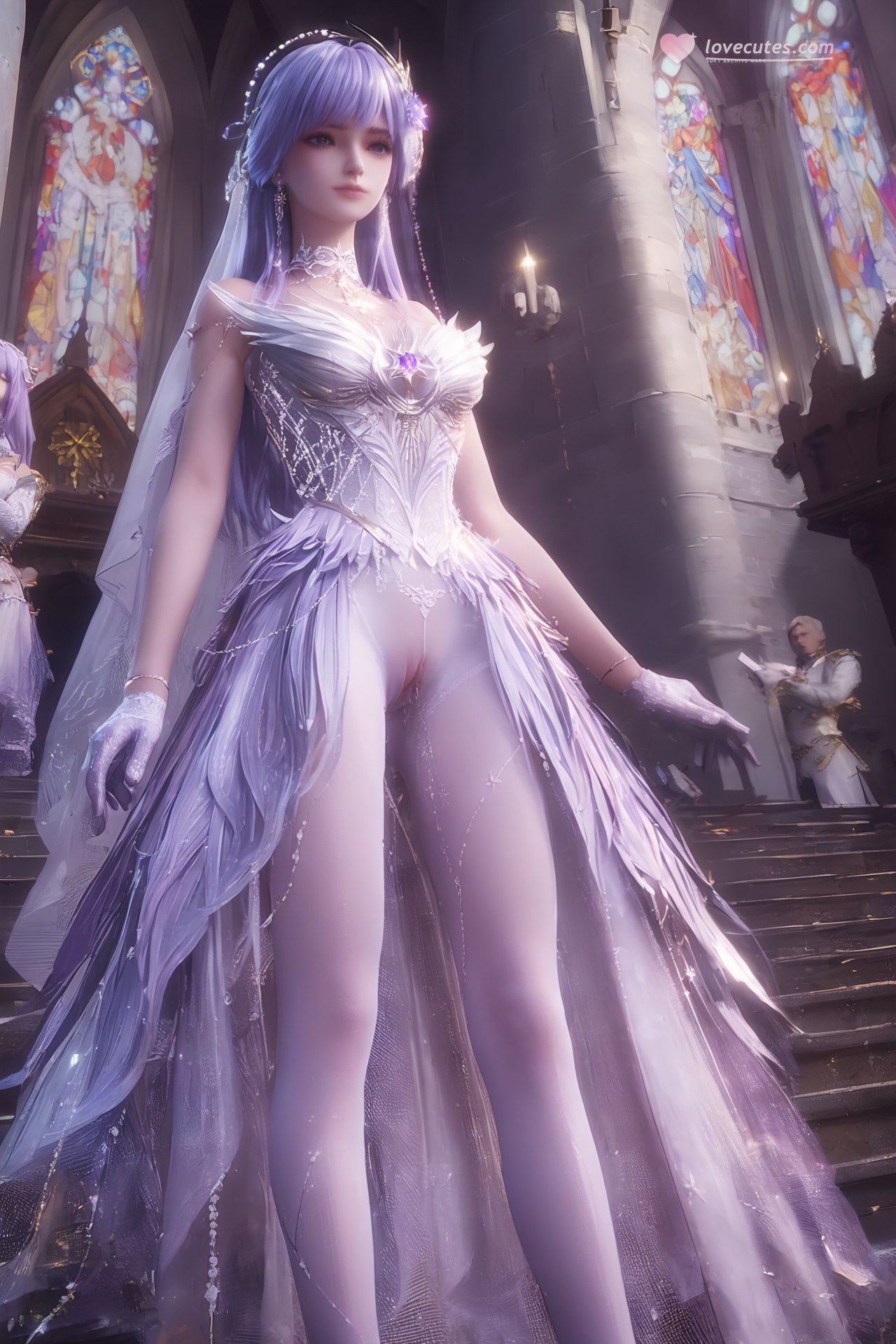 AI Porn - 神印王座 聖采児 ウェディング白ストッキング AI成人画像集 Part 3 250P