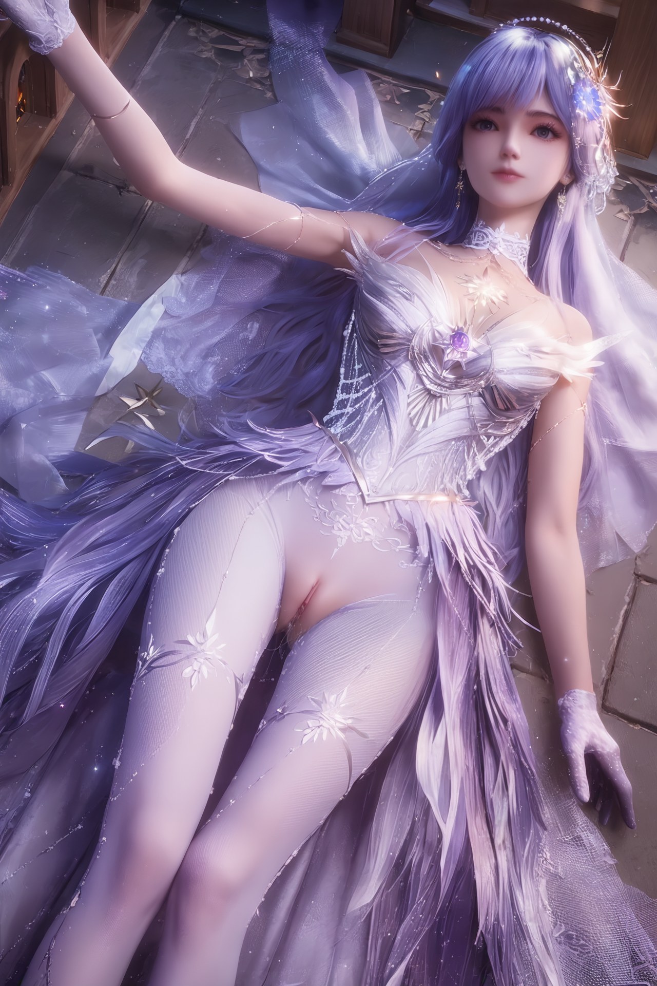 AI Porn - 神印王座 聖采児 ウェディング白ストッキング AI成人画像集 Part 3 250P