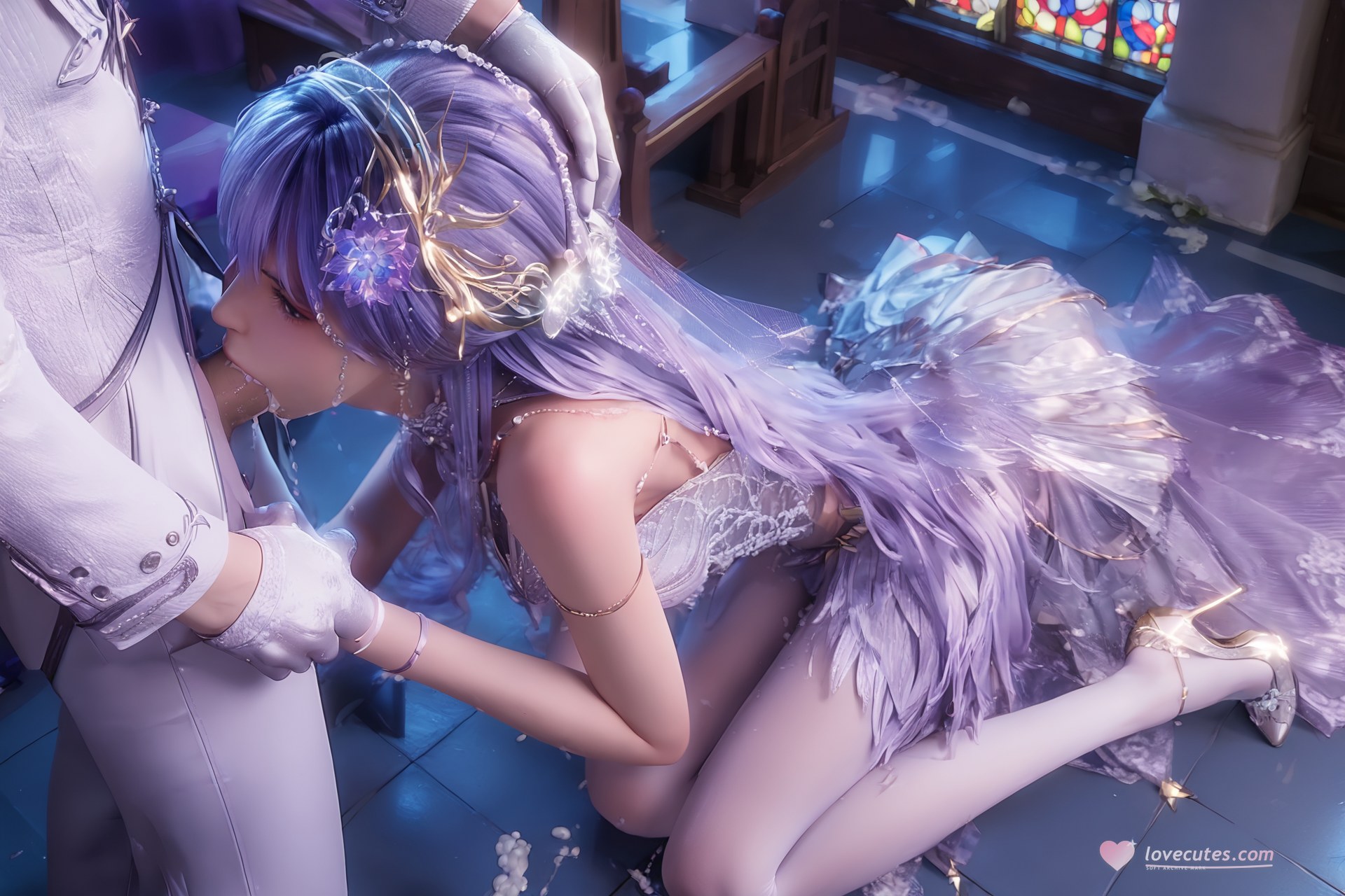 AI Porn - 신인왕좌 성채아 웨딩 화이트 스타킹 AI 성인 이미지 갤러리 Part 3 250P