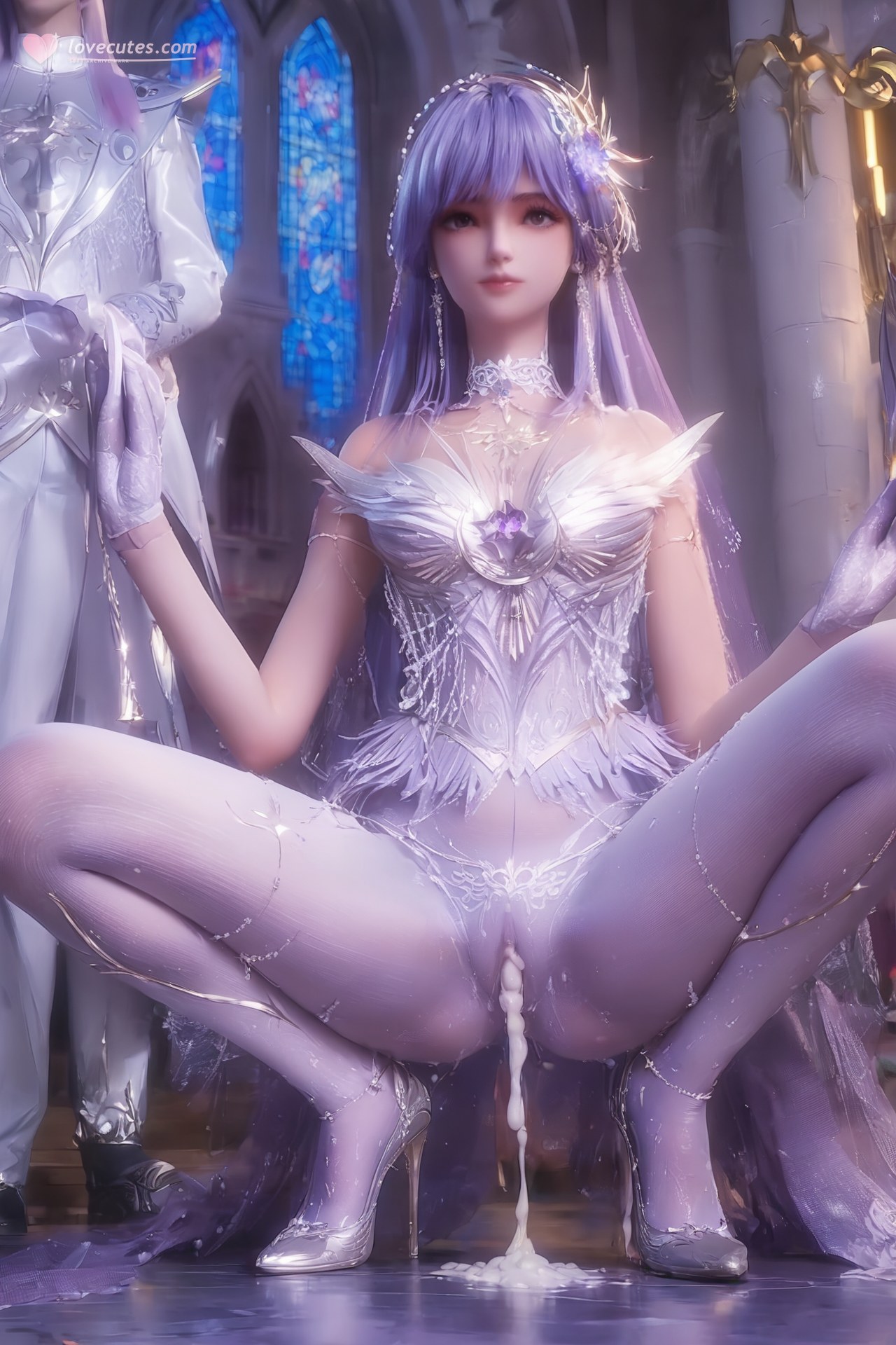 AI Porn - 신인왕좌 성채아 웨딩 화이트 스타킹 AI 성인 이미지 갤러리 Part 3 250P