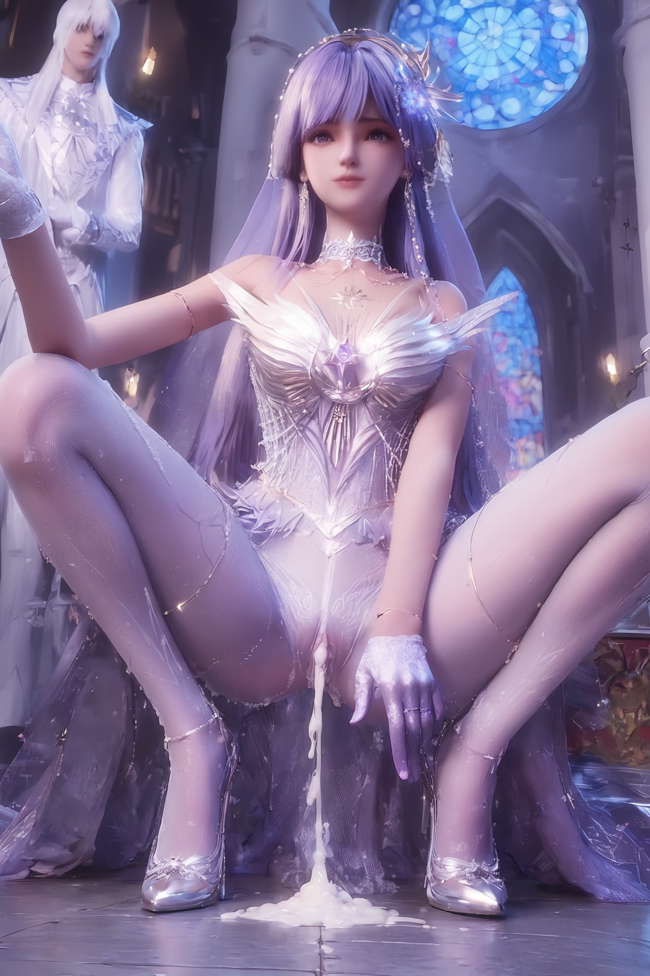 AI Porn - 신인왕좌 성채아 웨딩 화이트 스타킹 AI 성인 이미지 갤러리 Part 3 250P