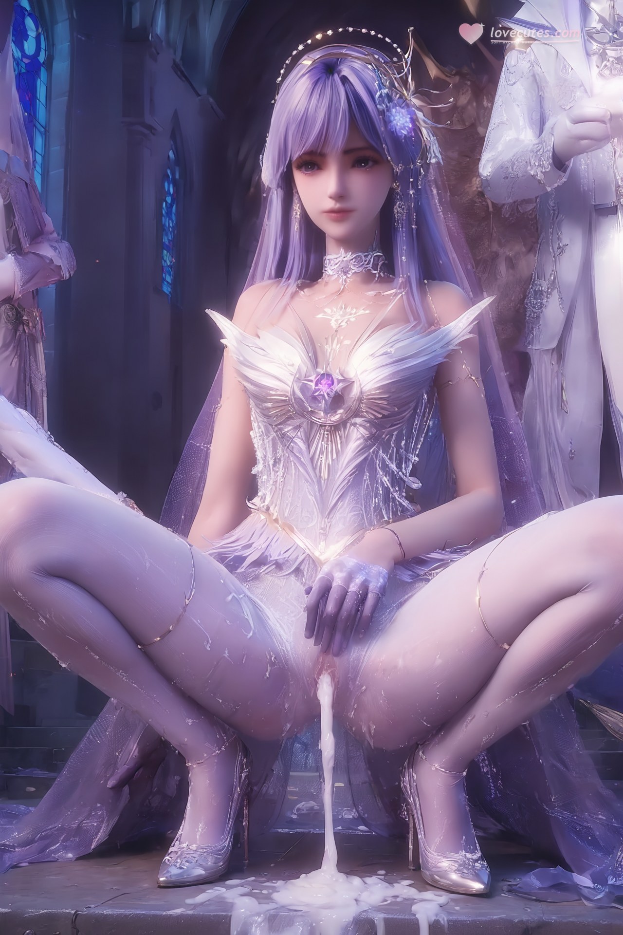 AI Porn - 신인왕좌 성채아 웨딩 화이트 스타킹 AI 성인 이미지 갤러리 Part 3 250P