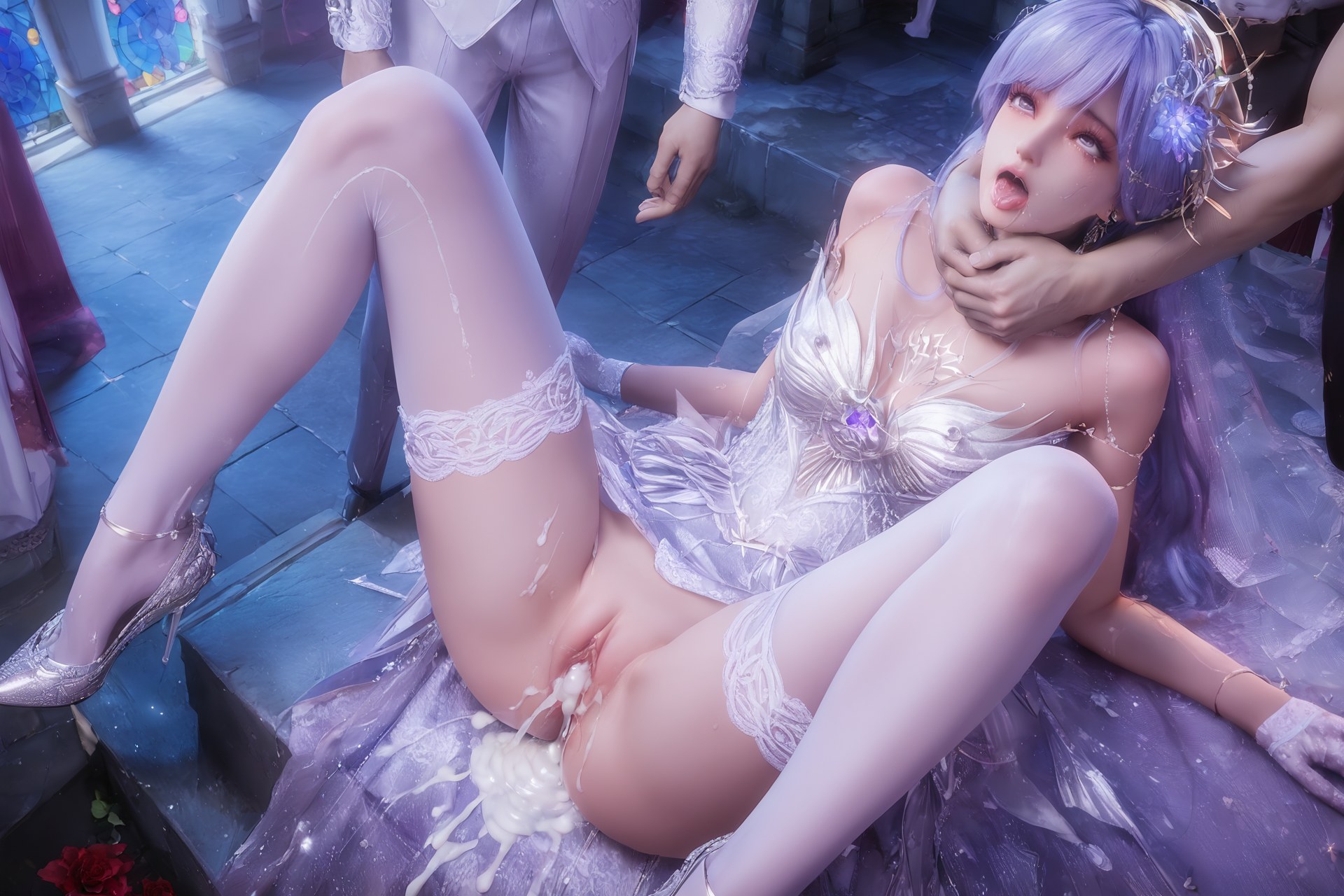 AI Porn - 신인왕좌 성채아 웨딩 화이트 스타킹 AI 성인 이미지 갤러리 Part 3 250P