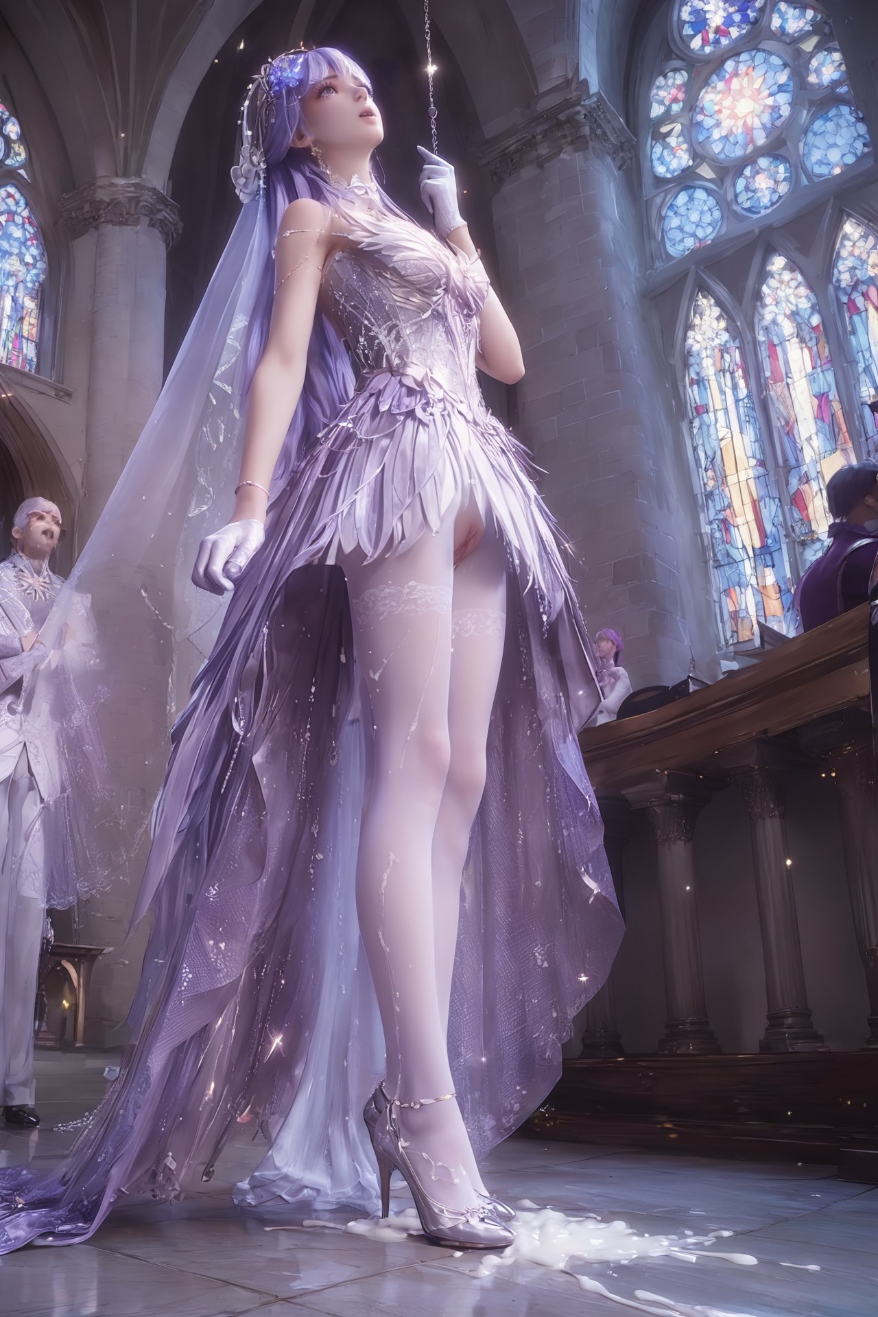 AI Porn - 神印王座 聖采兒：世紀婚禮白絲露穴 AI 成人圖集 Part 3 250P