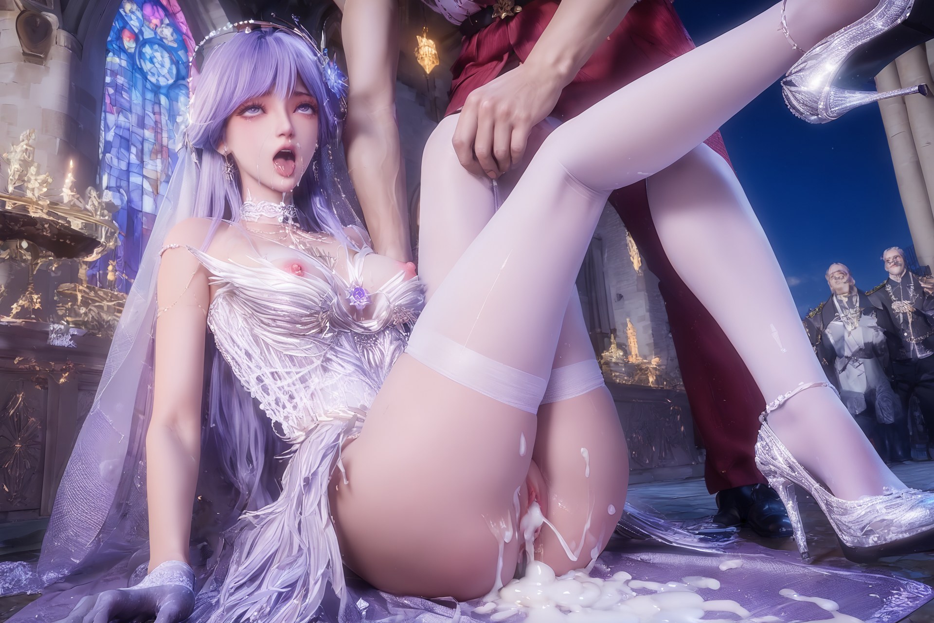 AI Porn - 神印王座 聖采兒：世紀婚禮白絲露穴 AI 成人圖集 Part 3 250P