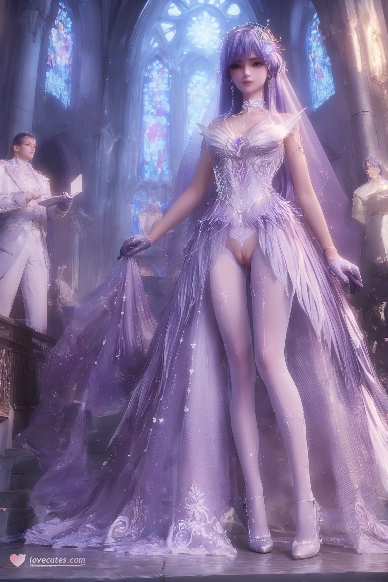 AI Porn - 神印王座 聖采兒：世紀婚禮白絲露穴 AI 成人圖集 Part 3 250P