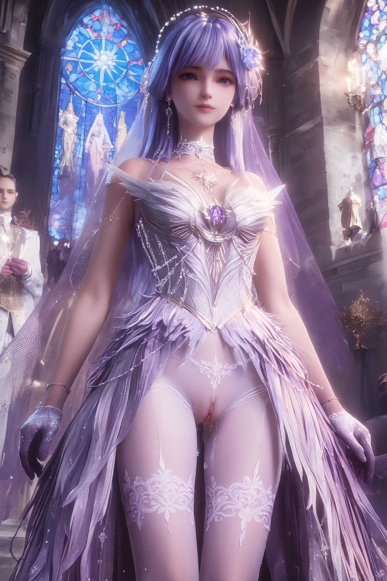 AI Porn - 神印王座 聖采兒：世紀婚禮白絲露穴 AI 成人圖集 Part 3 250P
