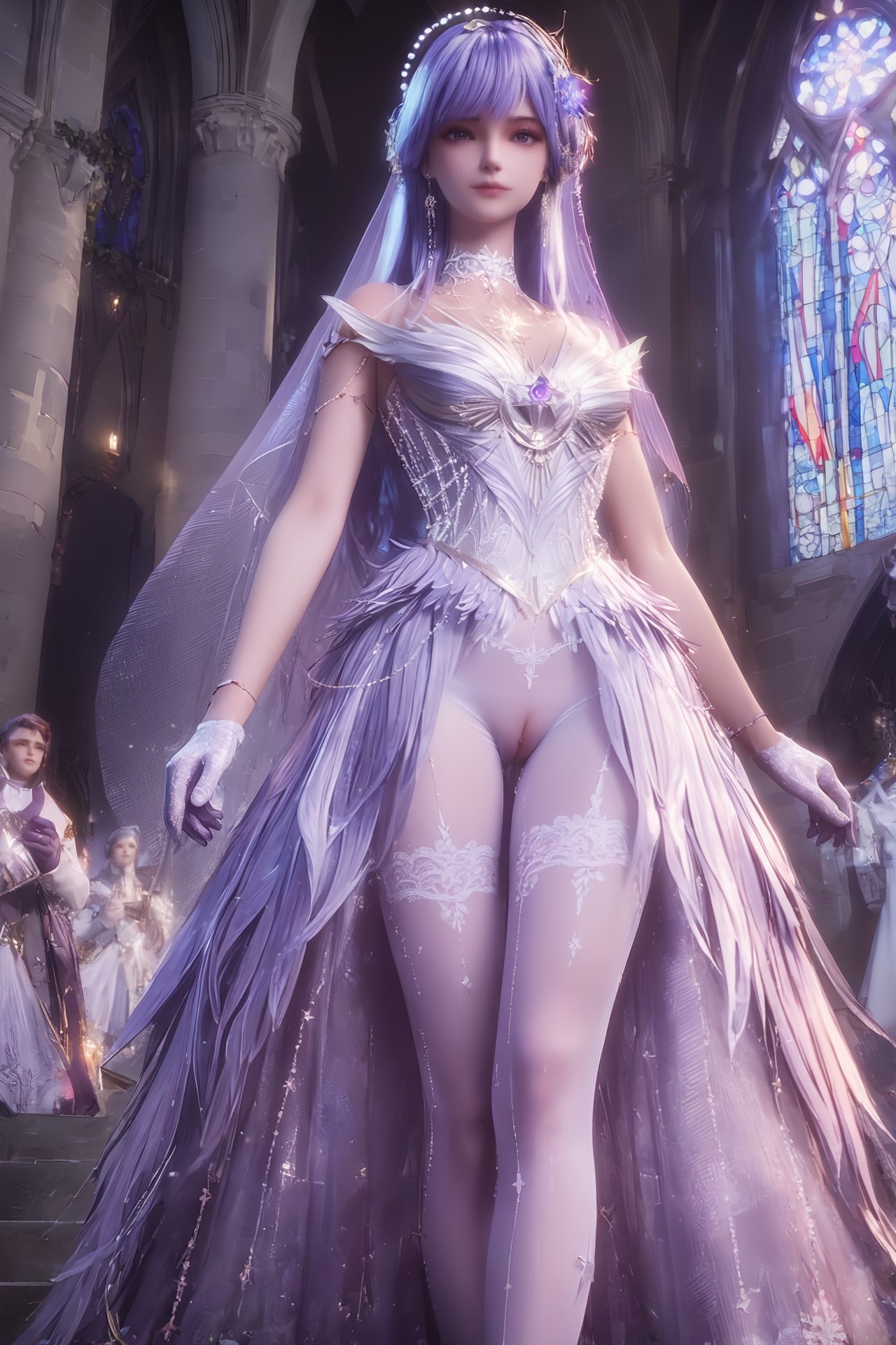 AI Porn - 神印王座 聖采兒：世紀婚禮白絲露穴 AI 成人圖集 Part 3 250P