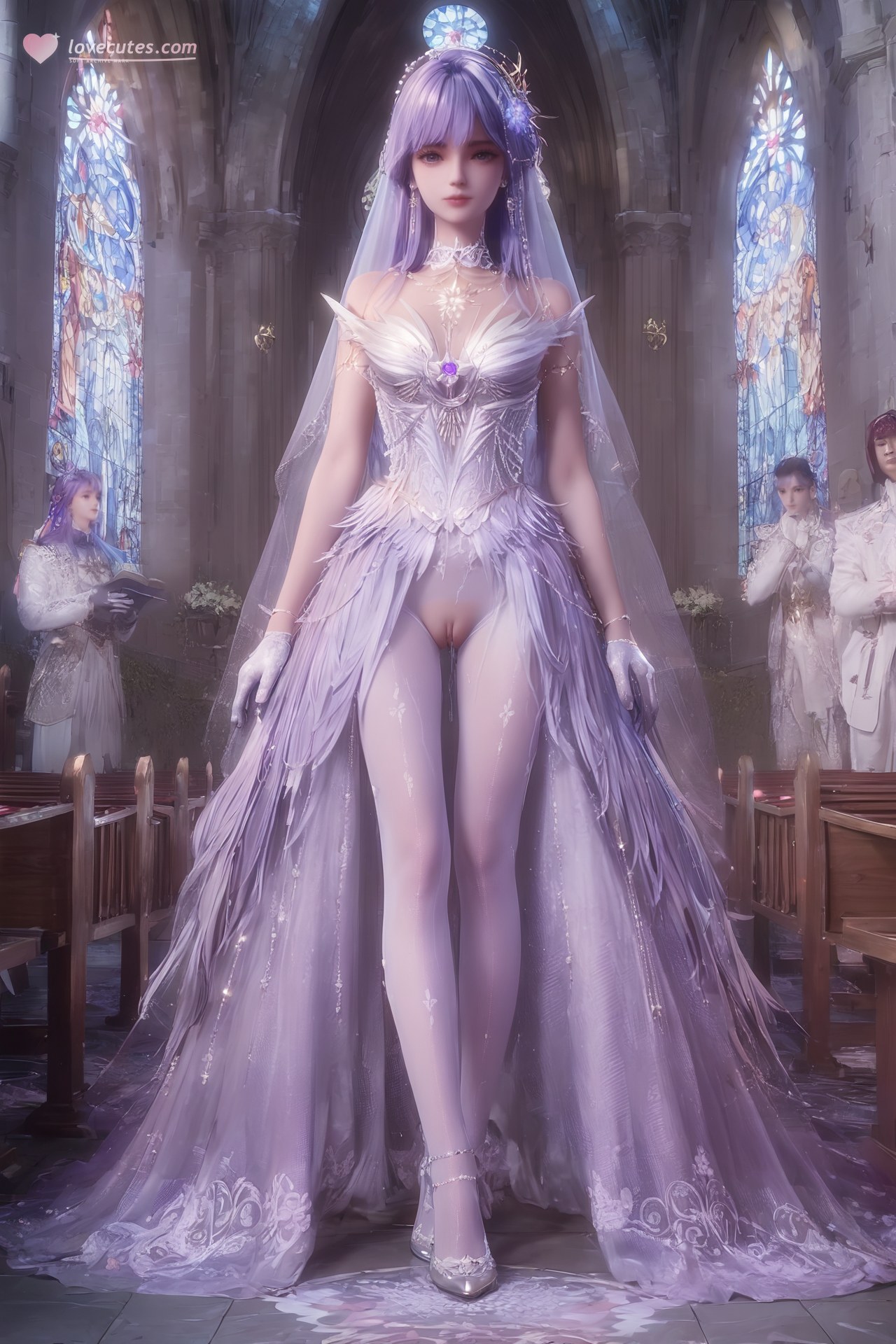 AI Porn - 神印王座 聖采兒：世紀婚禮白絲露穴 AI 成人圖集 Part 3 250P