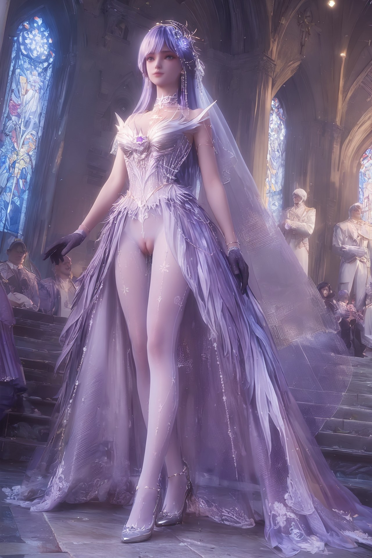 AI Porn - 神印王座 聖采兒：世紀婚禮白絲露穴 AI 成人圖集 Part 3 250P