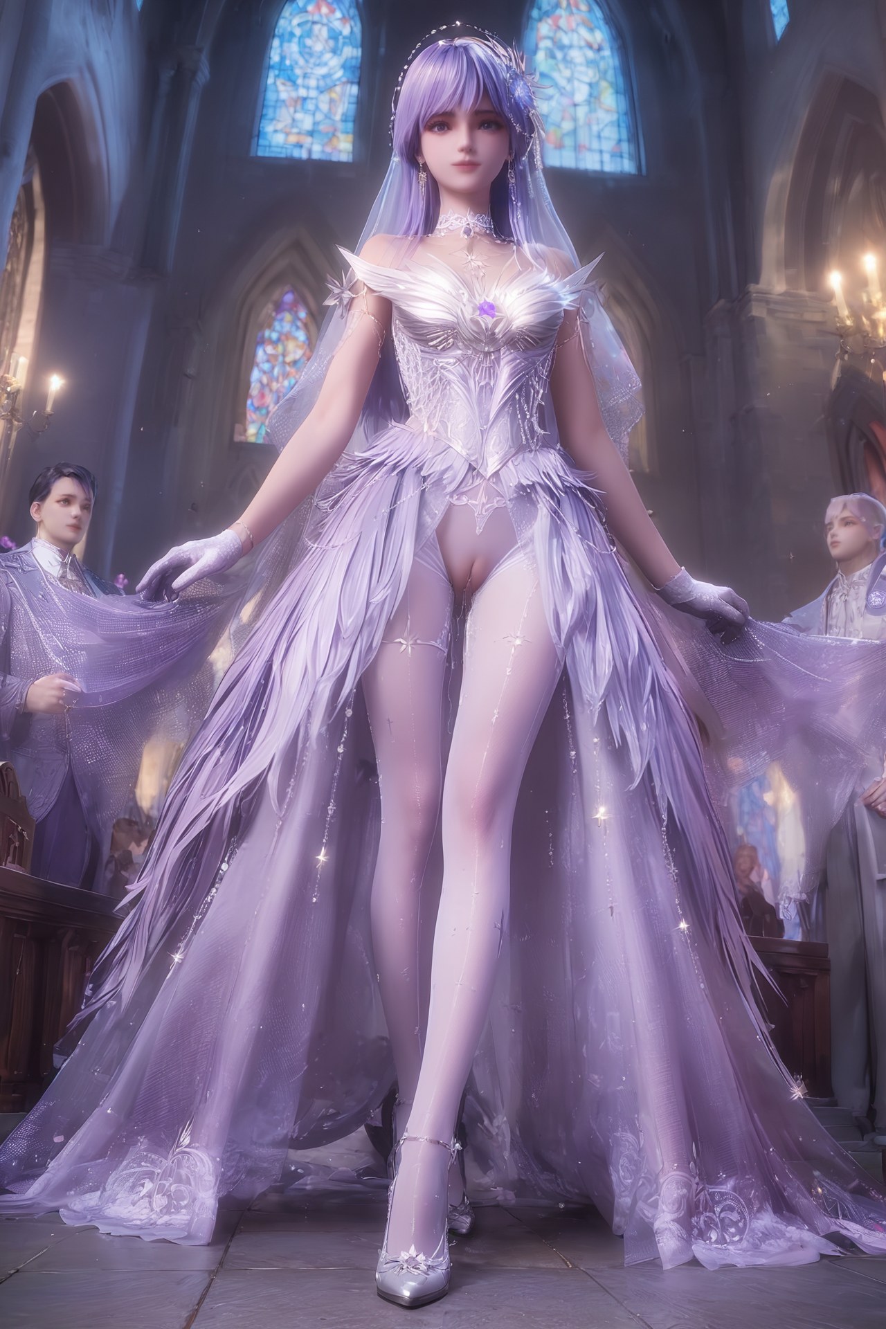 AI Porn - 神印王座 聖采兒：世紀婚禮白絲露穴 AI 成人圖集 Part 3 250P