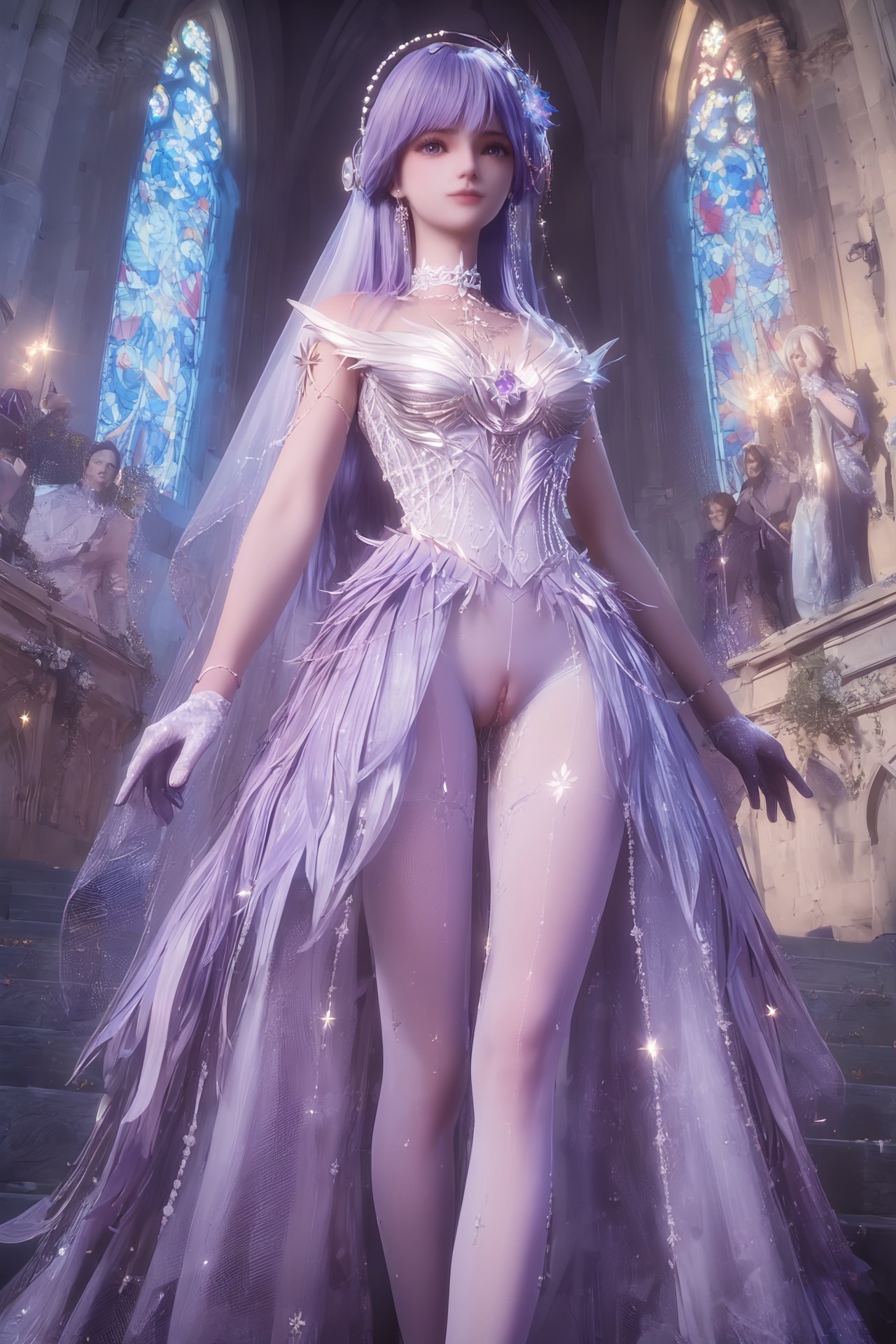 AI Porn - 神印王座 聖采兒：世紀婚禮白絲露穴 AI 成人圖集 Part 3 250P