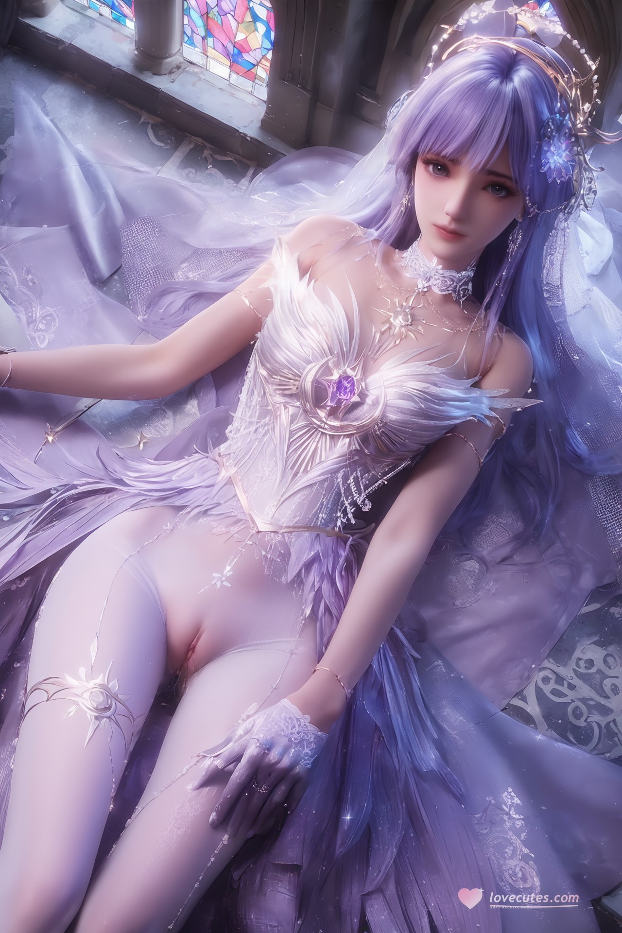 AI Porn - 神印王座 聖采兒：世紀婚禮白絲露穴 AI 成人圖集 Part 3 250P