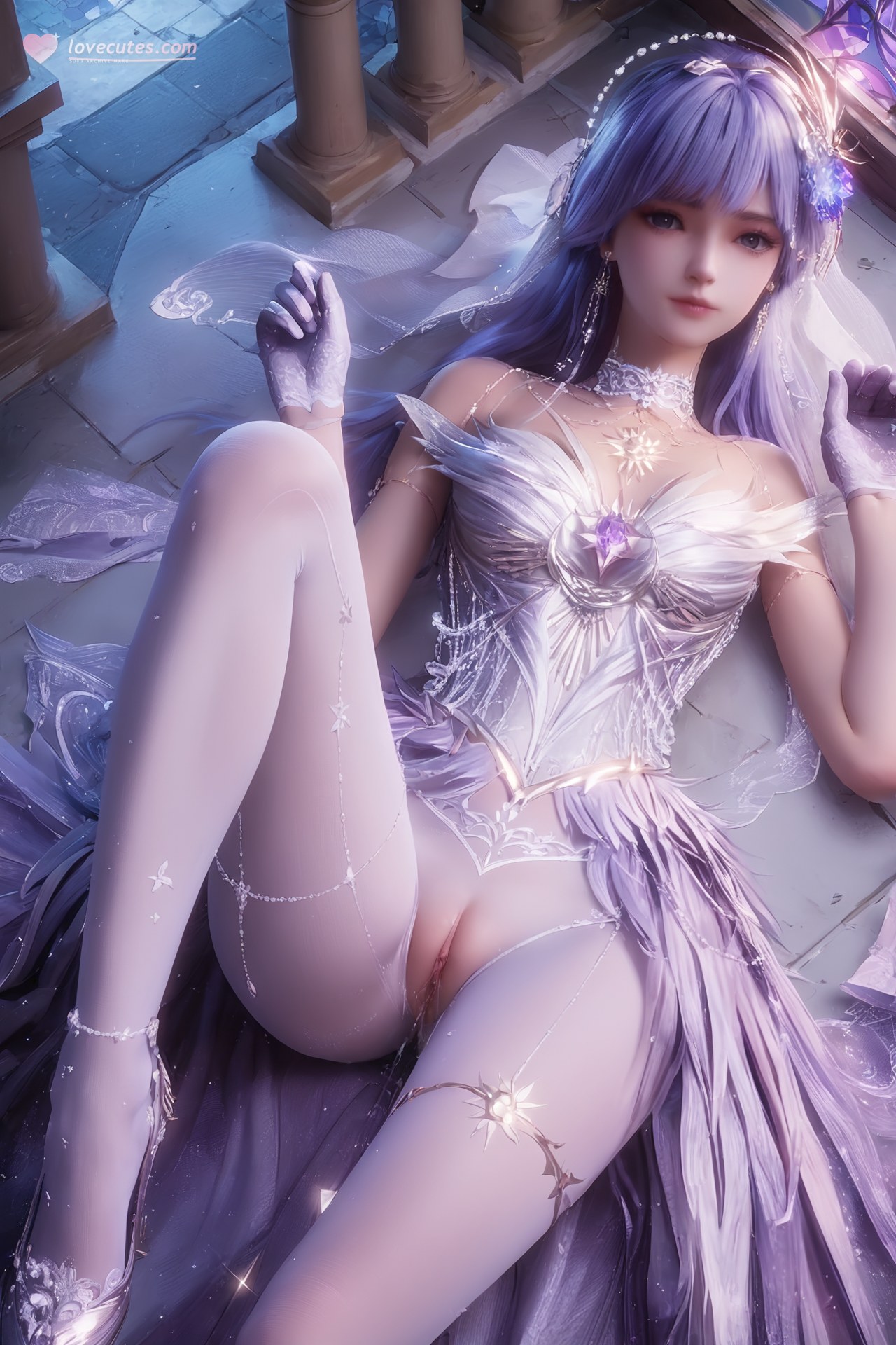 AI Porn - 神印王座 聖采兒：世紀婚禮白絲露穴 AI 成人圖集 Part 3 250P