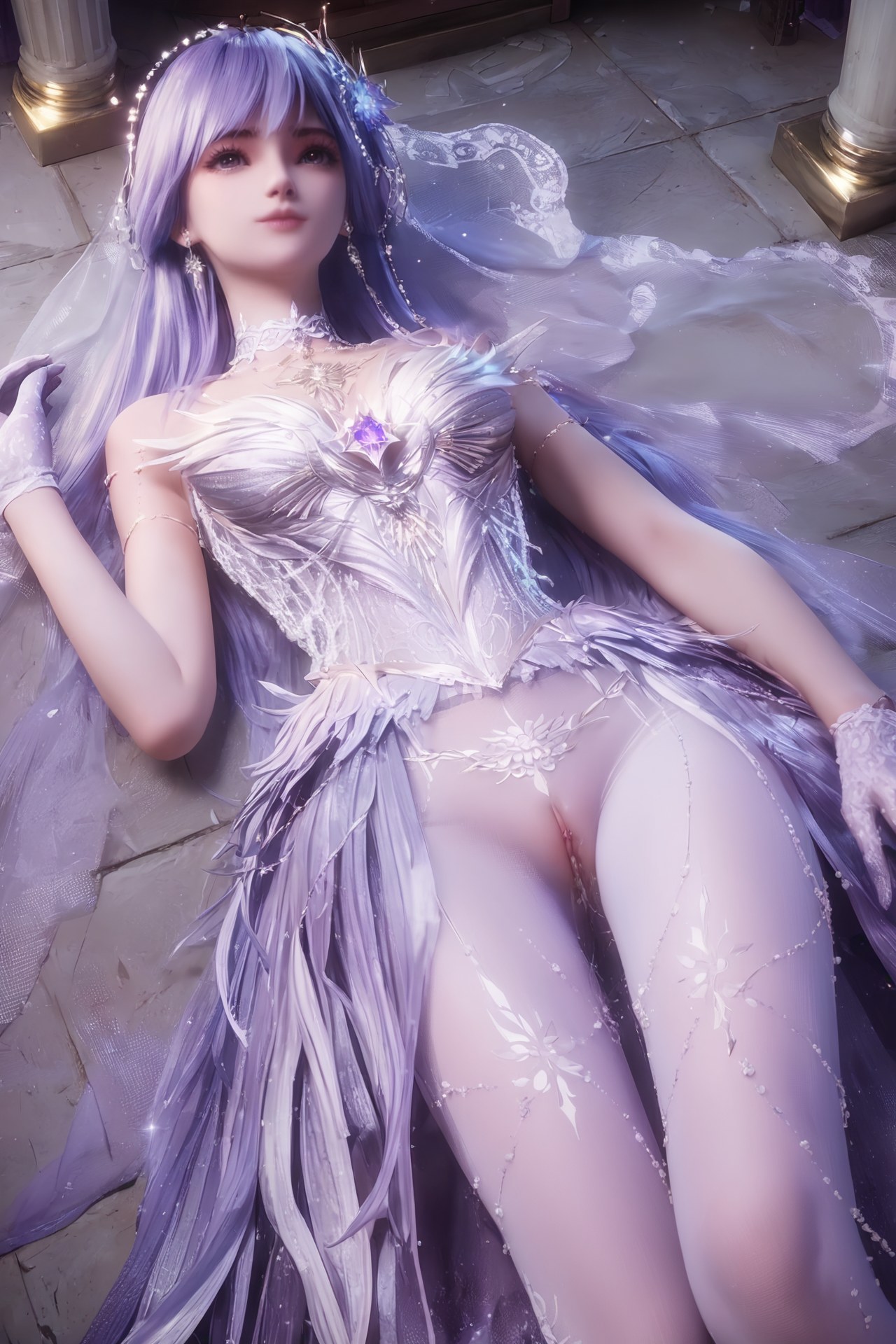 AI Porn - 神印王座 聖采兒：世紀婚禮白絲露穴 AI 成人圖集 Part 3 250P