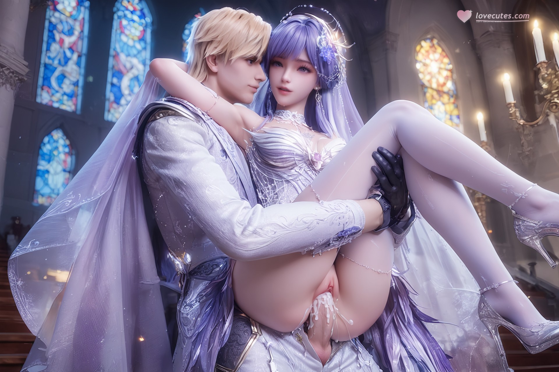 AI Porn - 神印王座 聖采児 ウェディング白ストッキング AI成人画像集 Part 4 250P