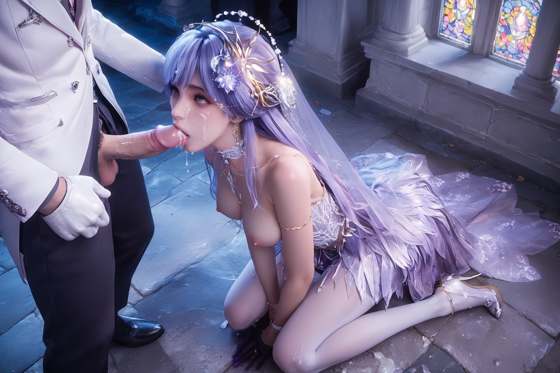AI Porn - Throne of Seal Cai'er ชุดแต่งงานถุงน่องขาว Part 4 250P
