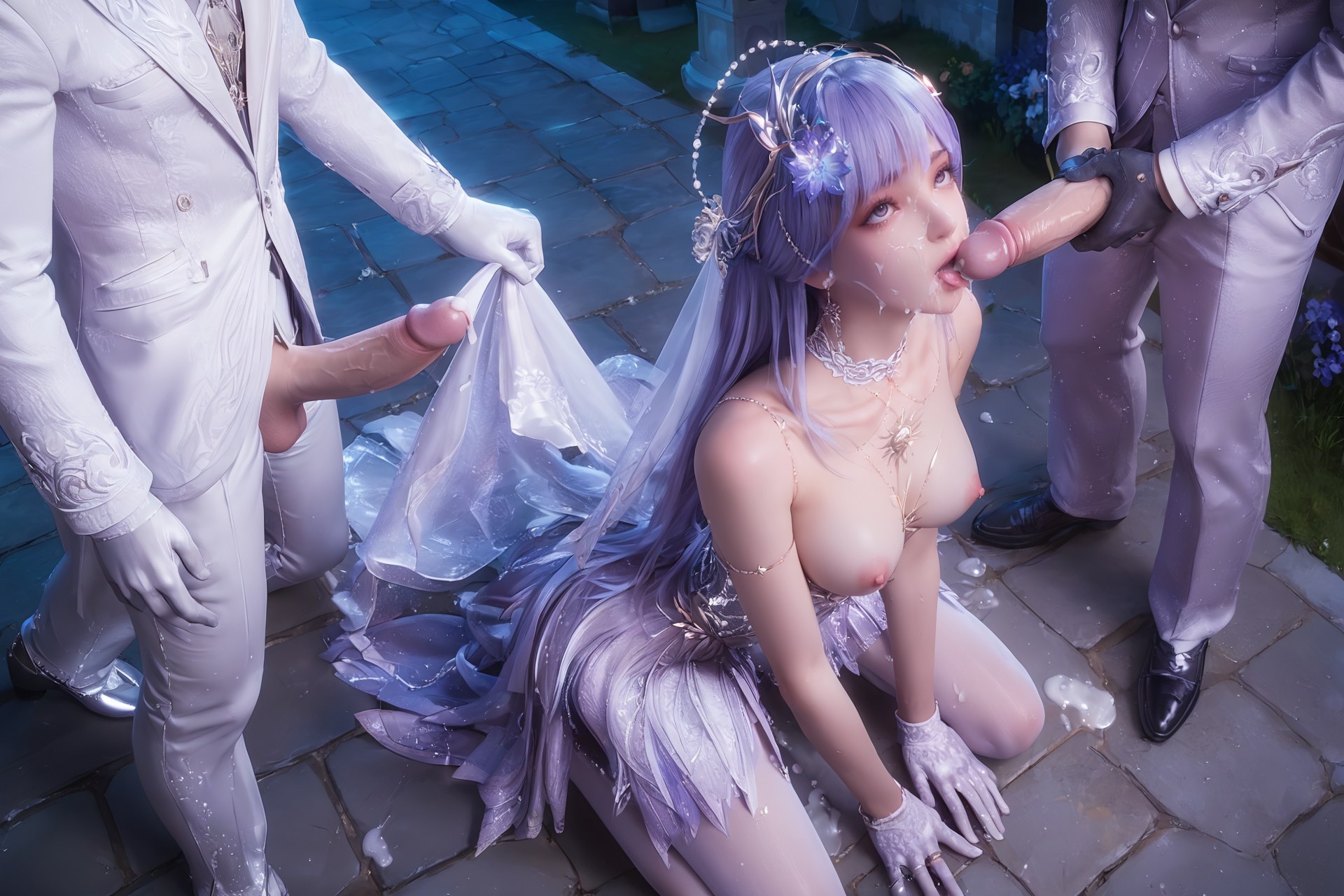 AI Porn - Throne of Seal Cai'er ชุดแต่งงานถุงน่องขาว Part 4 250P