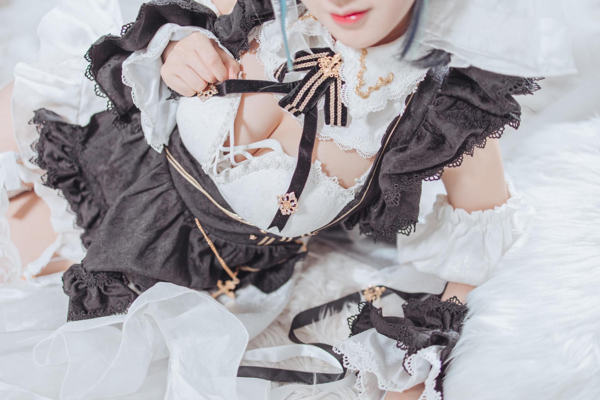 [cosplay] Hanyu Sanwei - 벽람항로 체셔 메이드 코스프레 35P