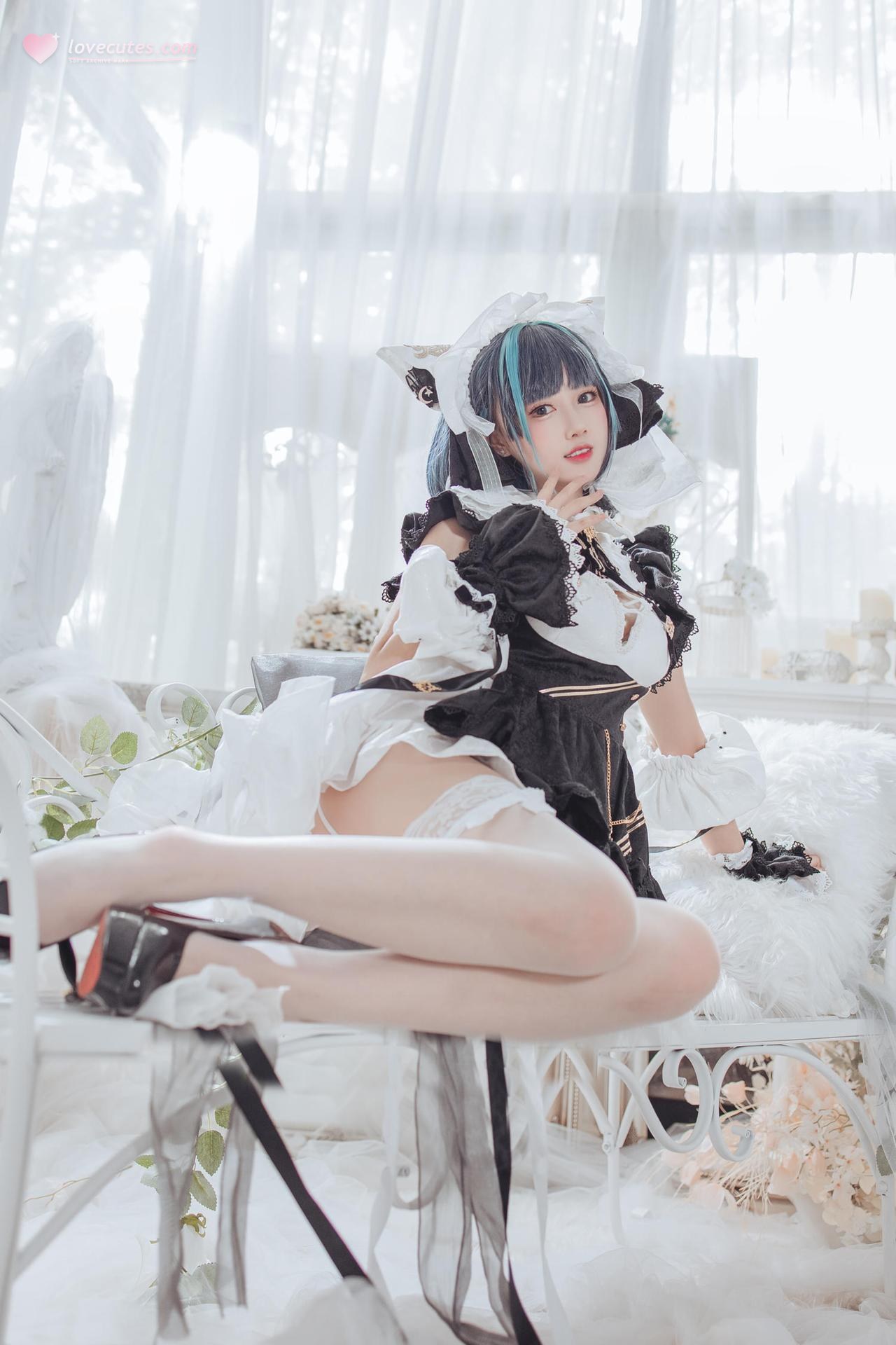 [cosplay] Hanyu Sanwei - 벽람항로 체셔 메이드 코스프레 35P
