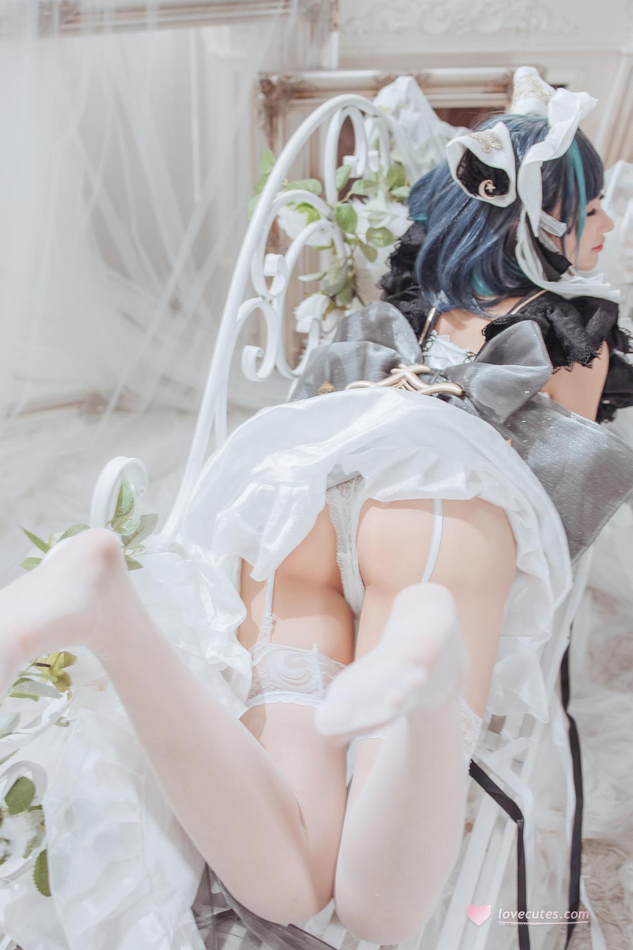 [Cosplay] Hanyu Sanwei - Azur Lane Cheshire maid 35P