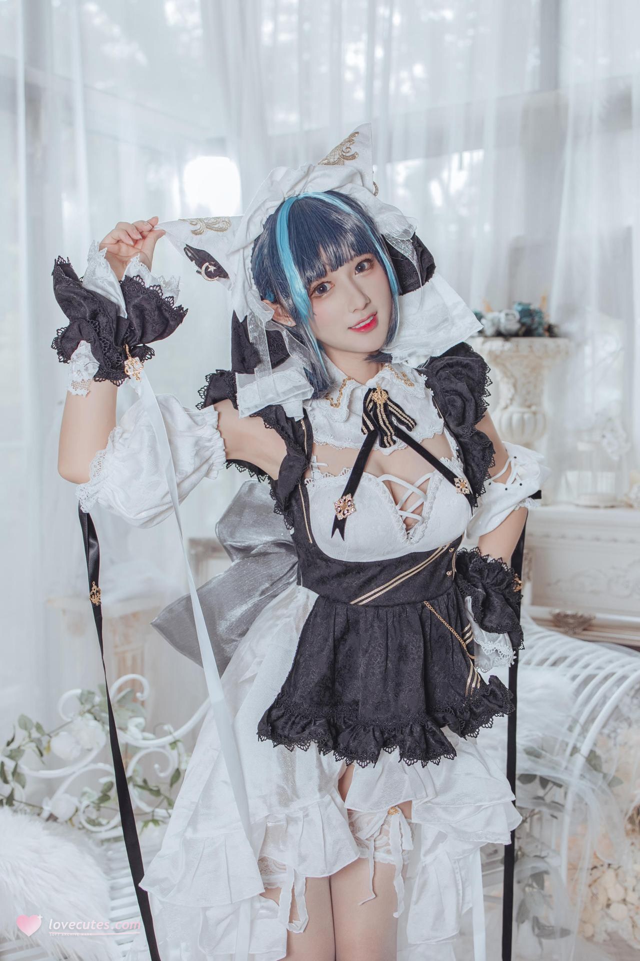 [Cosplay] Hanyu Sanwei - Azur Lane Cheshire maid 35P