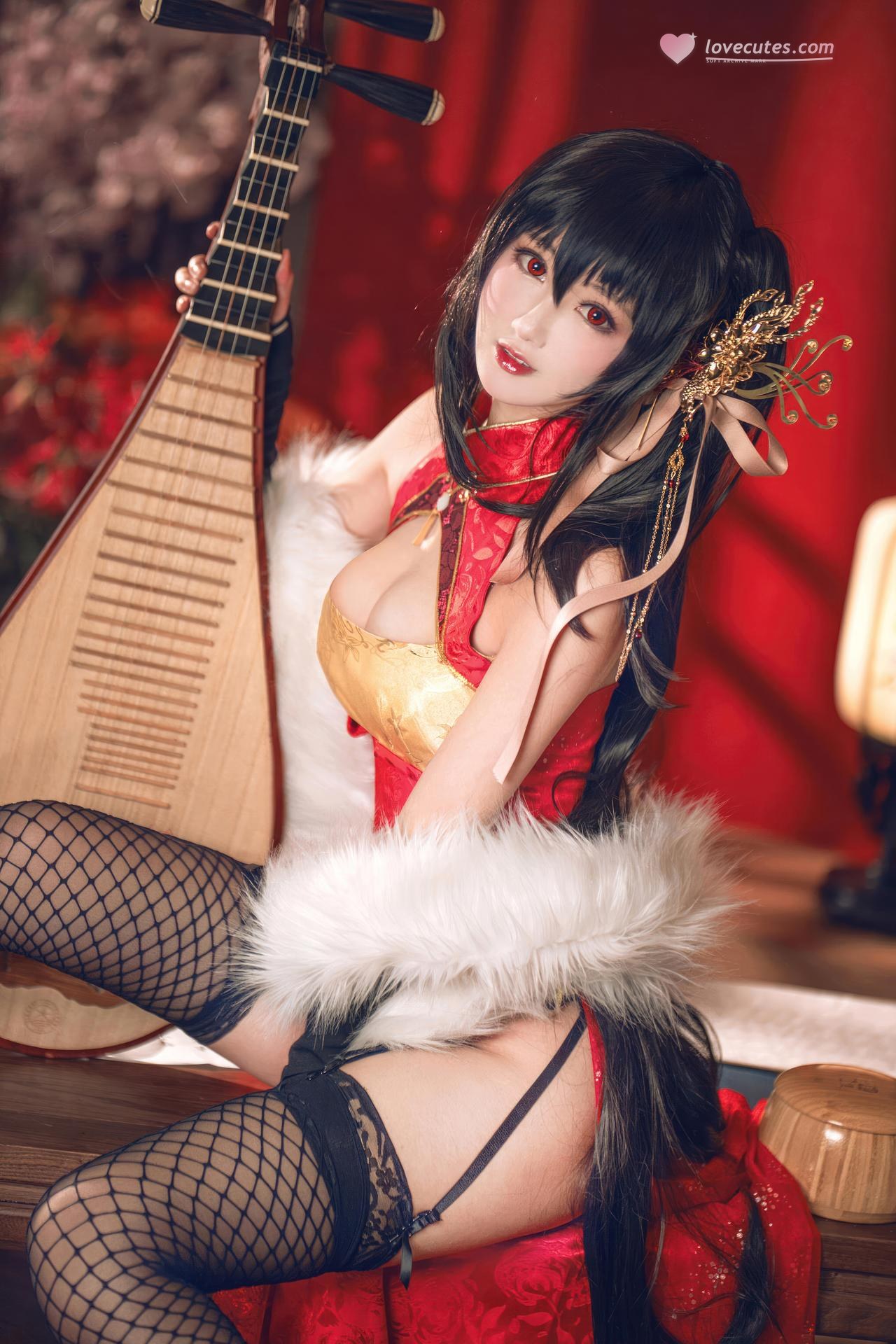 [cosplay] 羽生三未 - 碧蓝航线 大凤：碧蓝航线 大凤旗袍角色還原美腿 21P