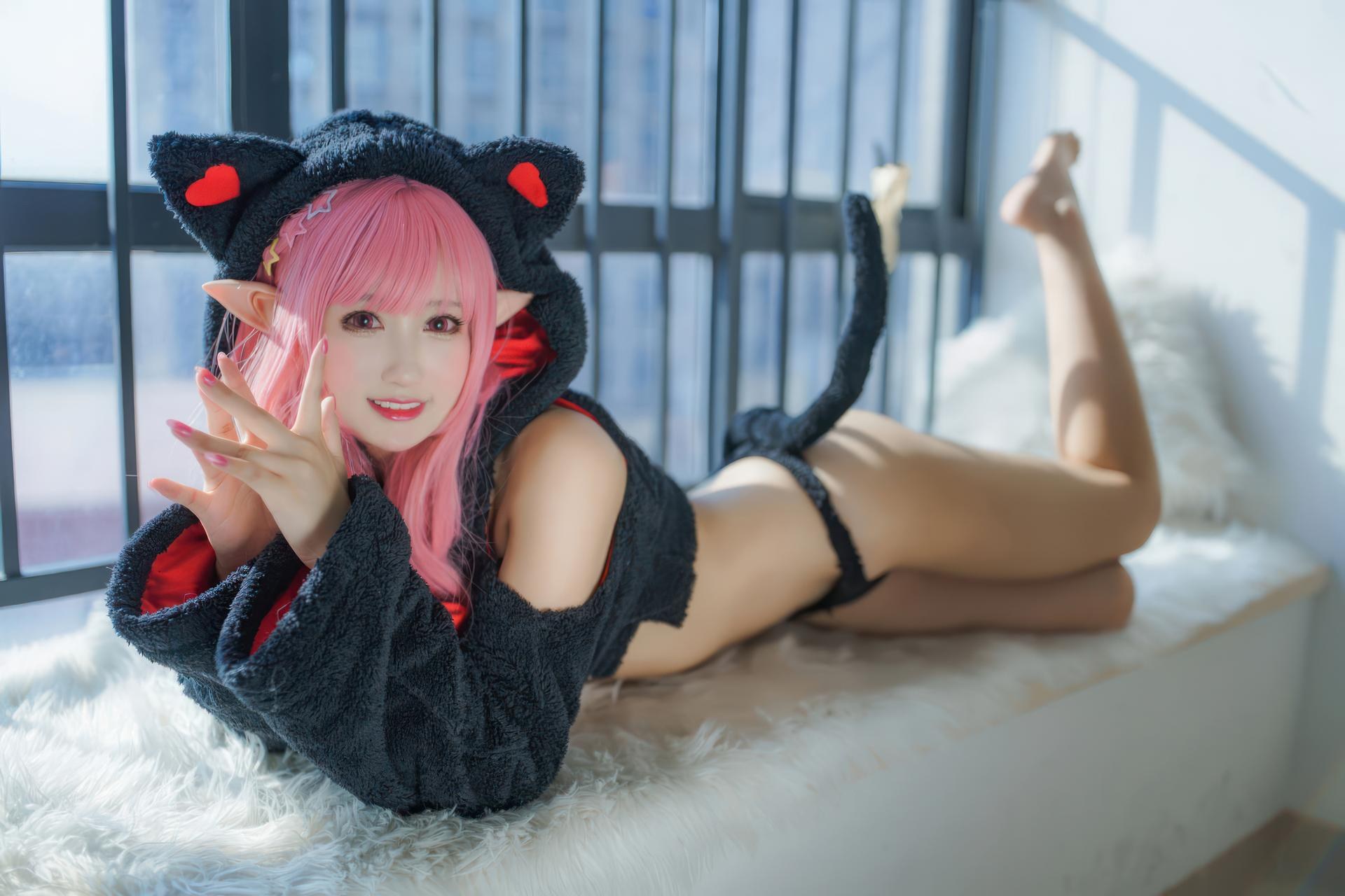 [Cosplay] Hanyu Sanwei - pink-haired gift cat 26P