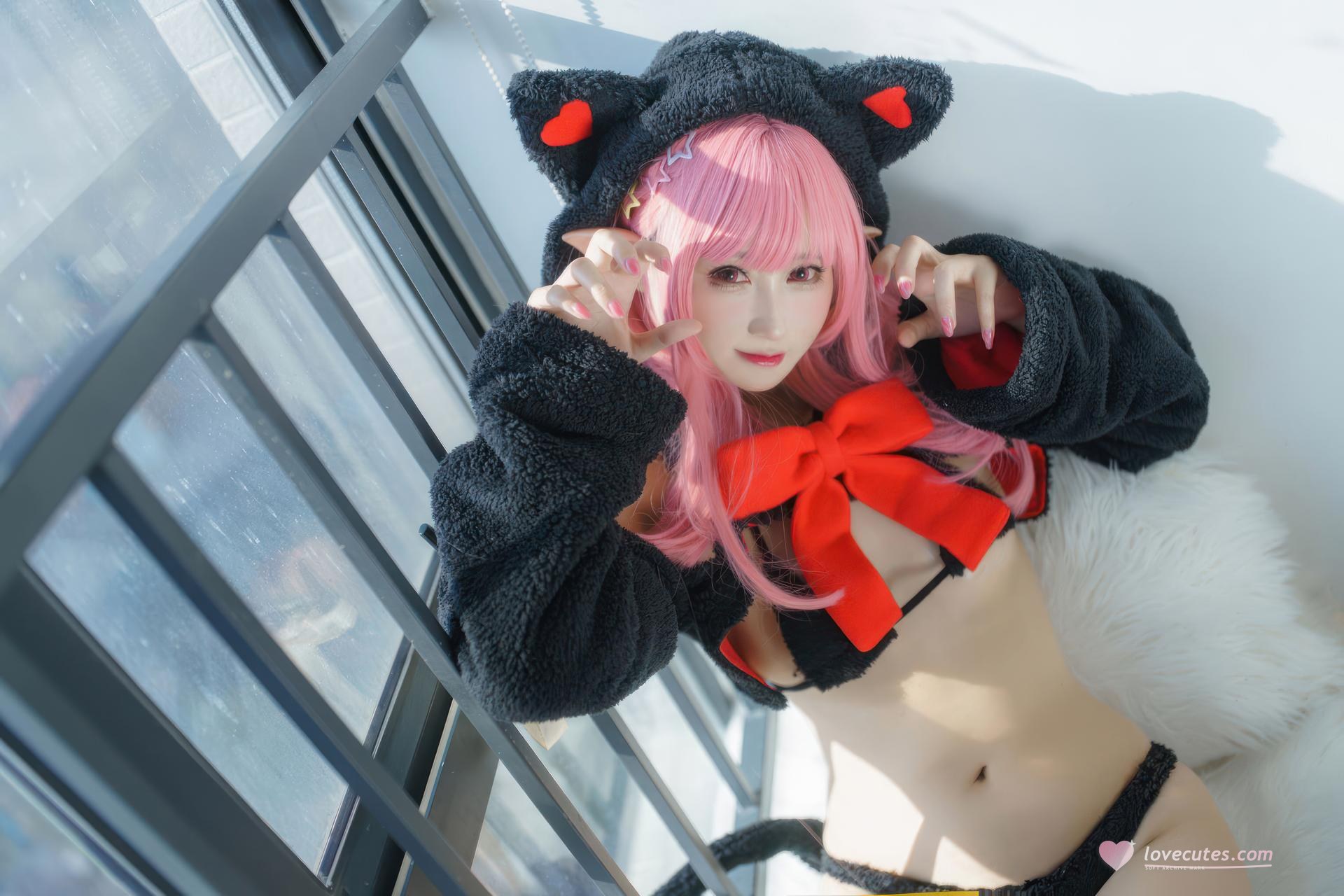 [Cosplay] Hanyu Sanwei - pink-haired gift cat 26P