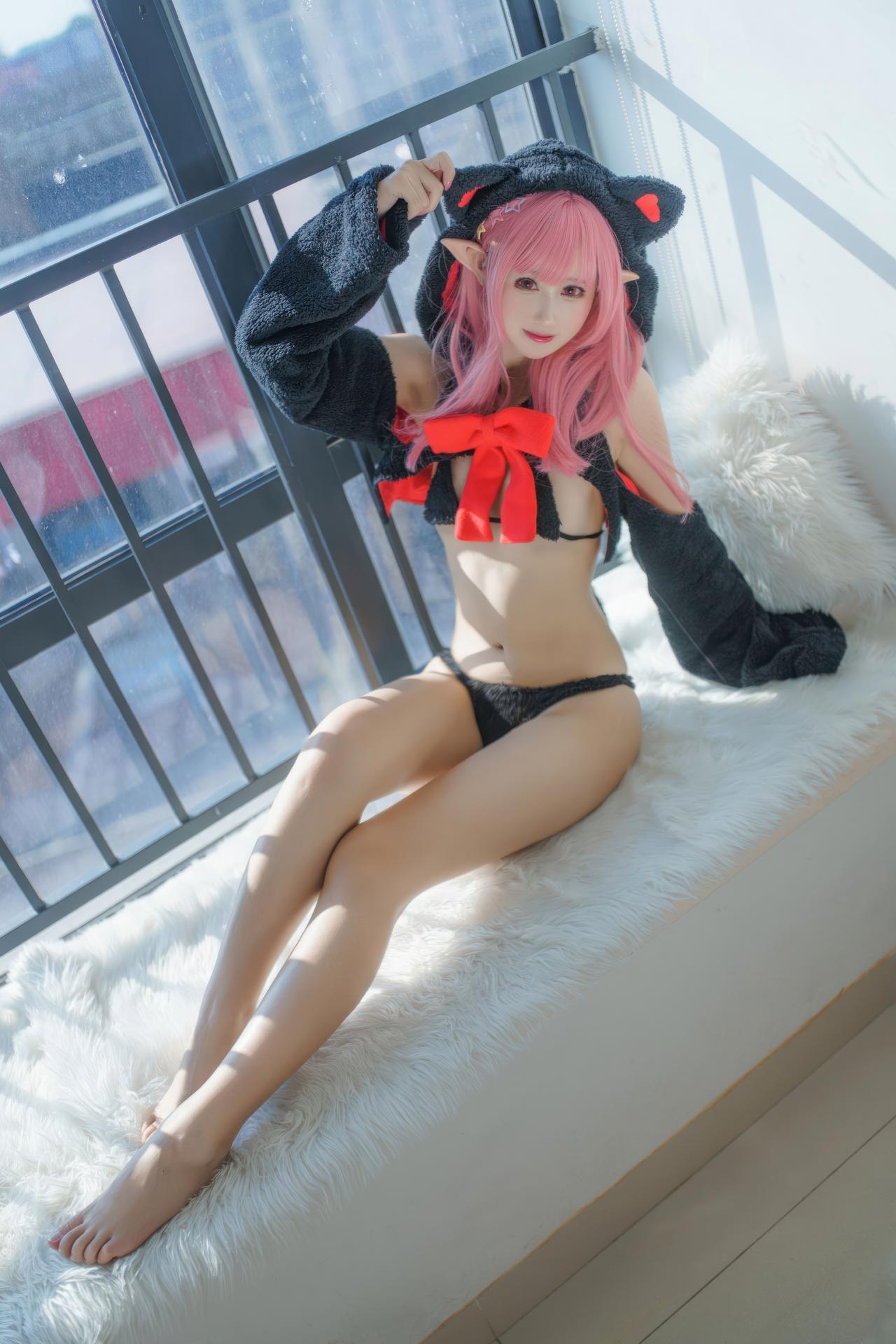 [Cosplay] Hanyu Sanwei - pink-haired gift cat 26P