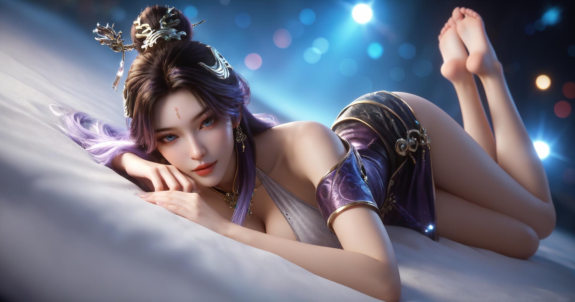 AI Porn - 光阴之外 丁雪：黑紫古风束缚交合圖集 308P