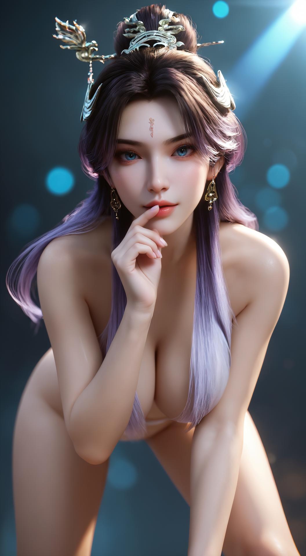 AI Porn - ติงเสวี่ย ชุดจีนดำม่วงพันธนาการ 308P