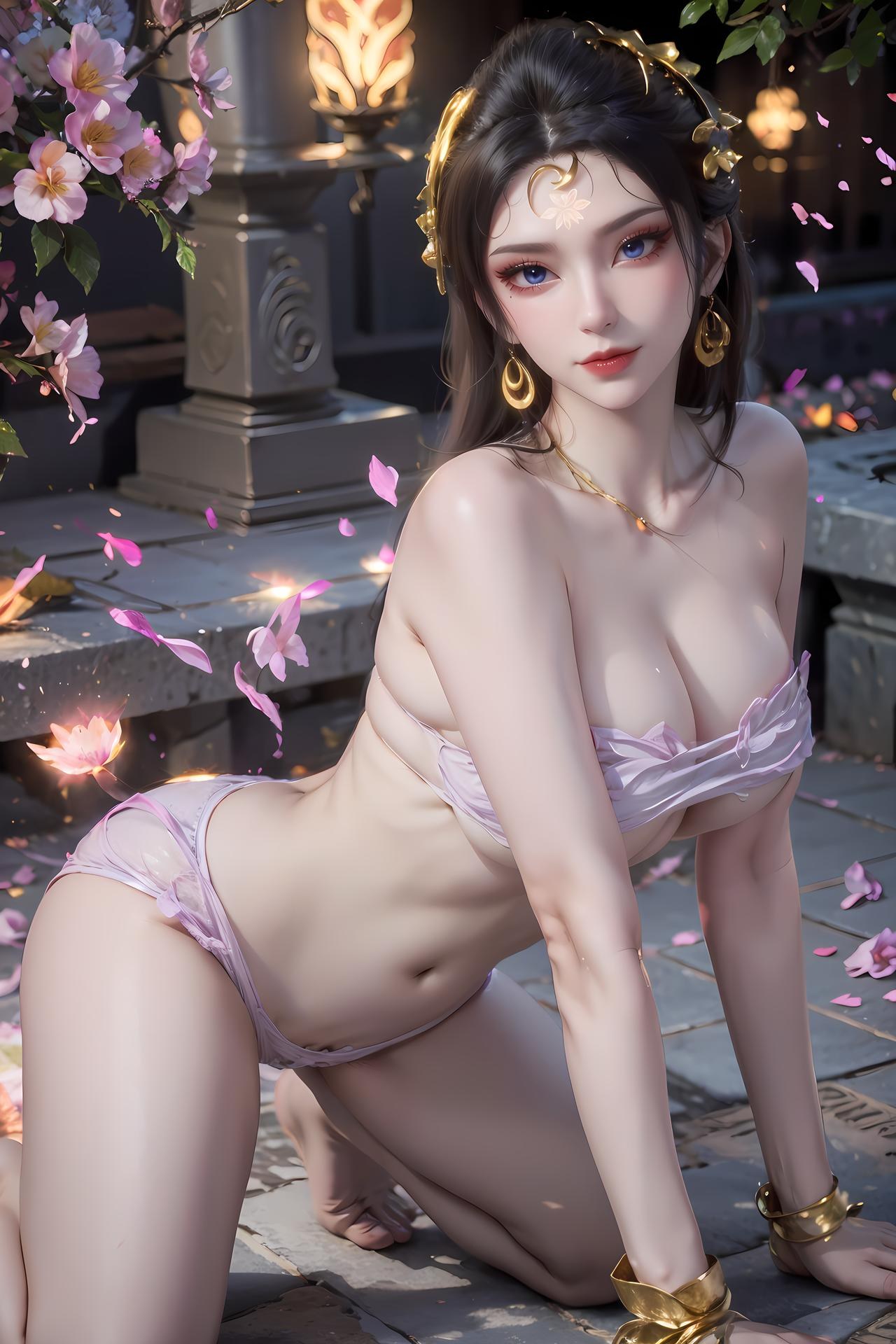 AI Porn - Xianyi Sanzu Cherry Garden White Veil 89P1V