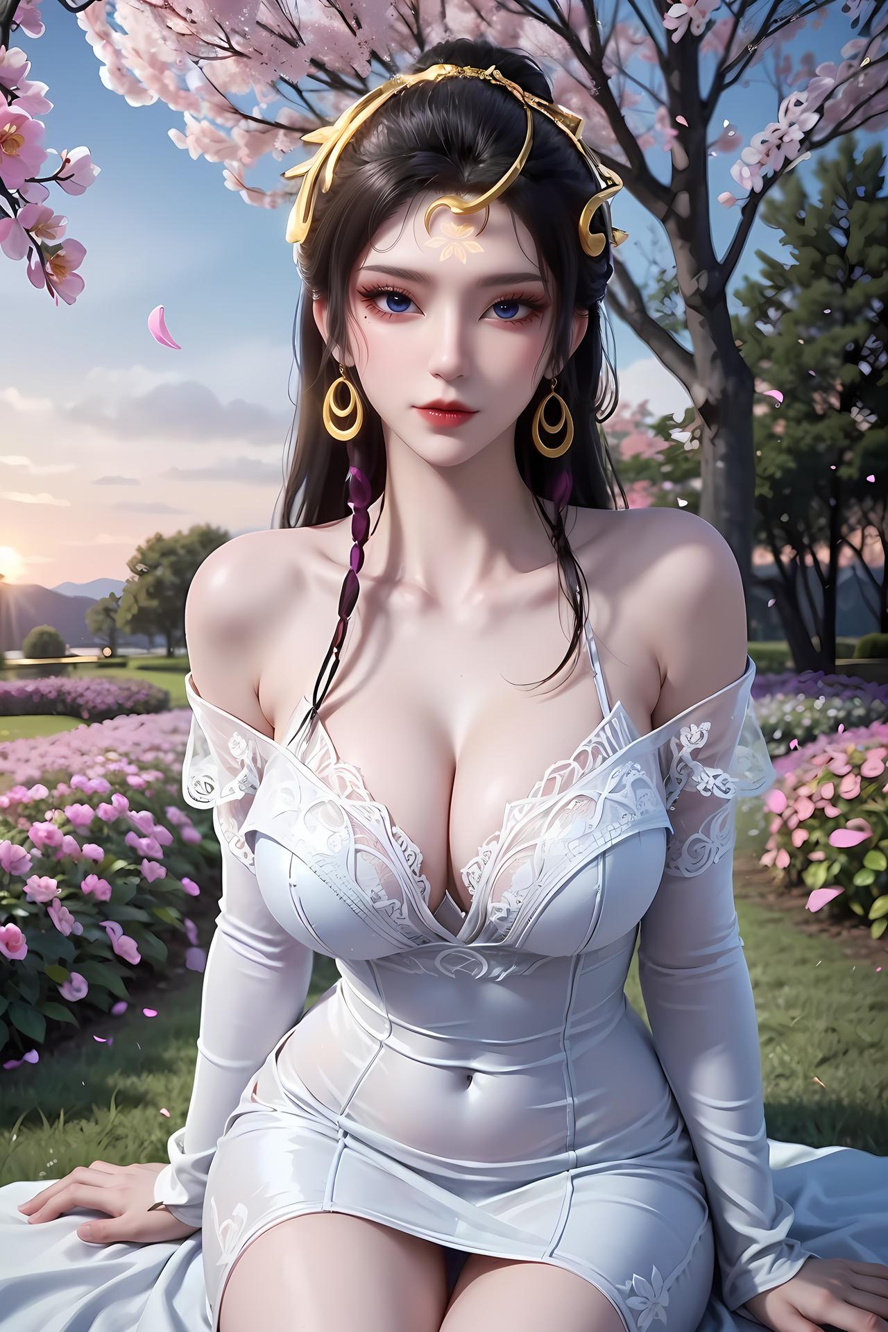 AI Porn - Tiên Di Tam Tổ vườn anh đào khăn trắng 89P1V