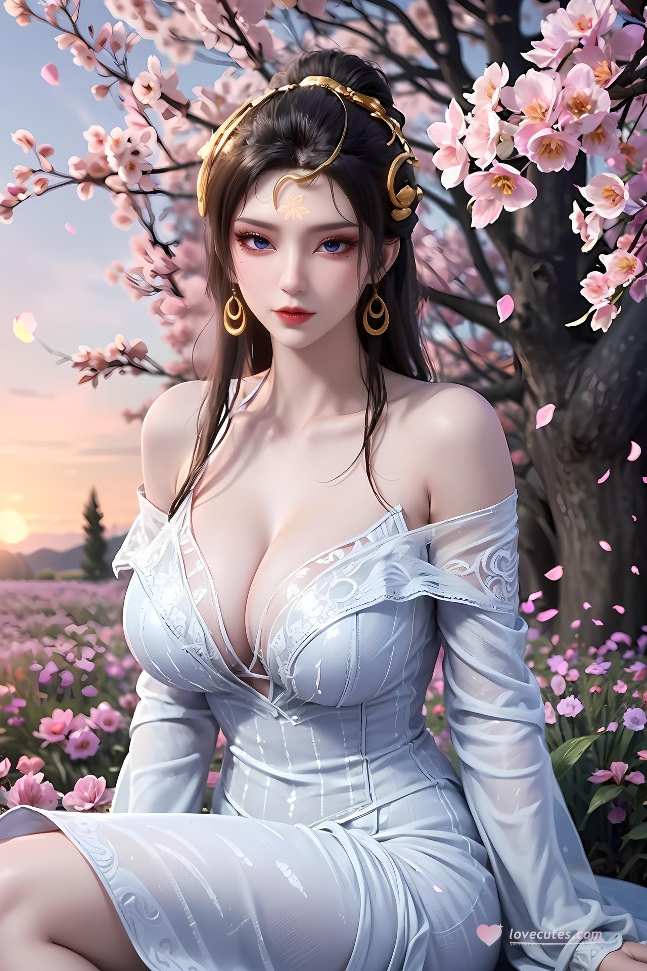 AI Porn - 仙遗三祖：樱花庭院白纱交合视频图集 89P1V