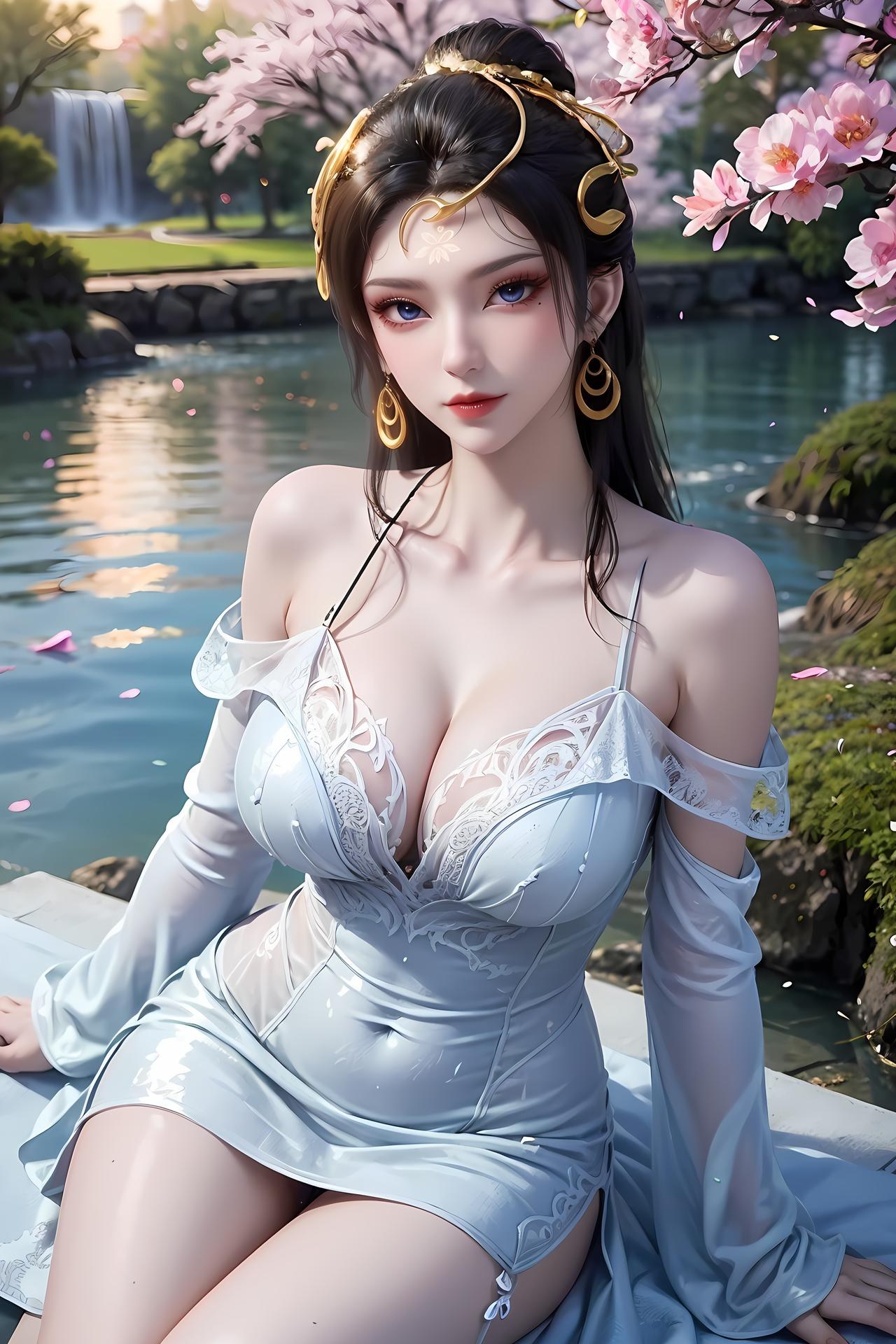 AI Porn - 仙遗三祖：樱花庭院白纱交合视频图集 89P1V