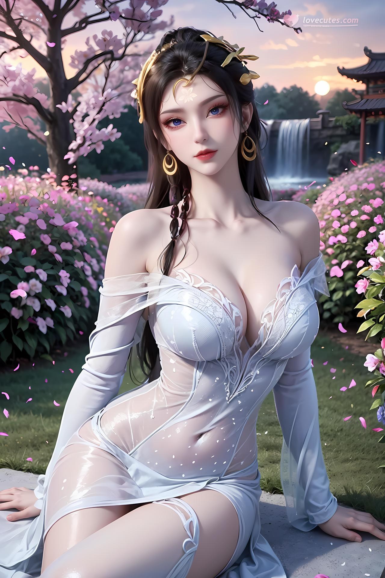 AI Porn - 仙遗三祖：樱花庭院白纱交合视频图集 89P1V