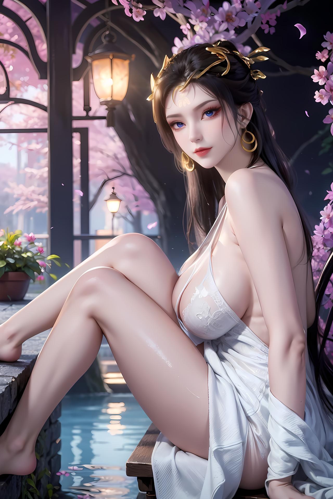 AI Porn - 仙遗三祖：樱花庭院白纱交合视频图集 89P1V