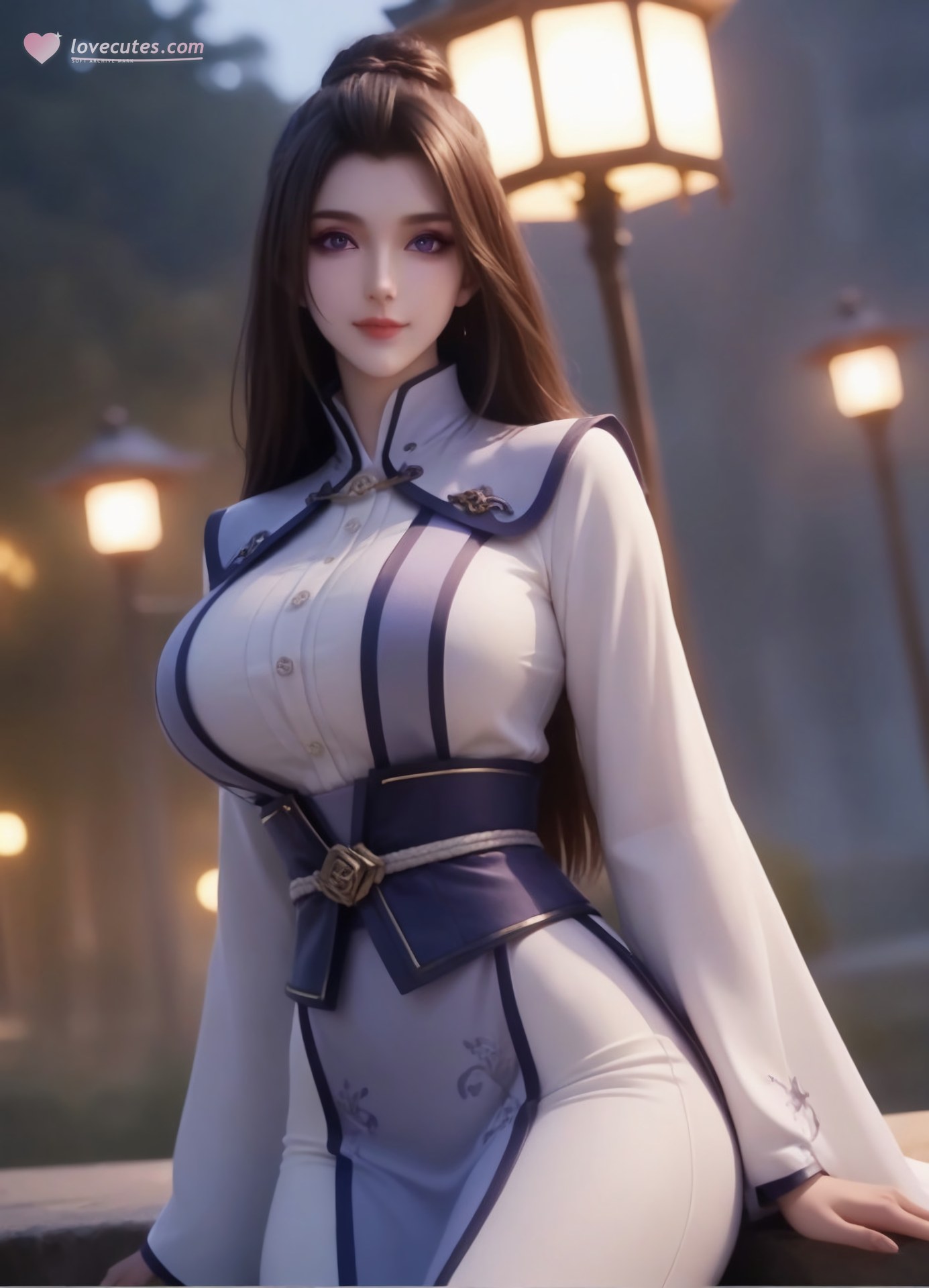 AI Porn - 一念永恒 周星琪：白紫修仙服海边露穴图集 105P