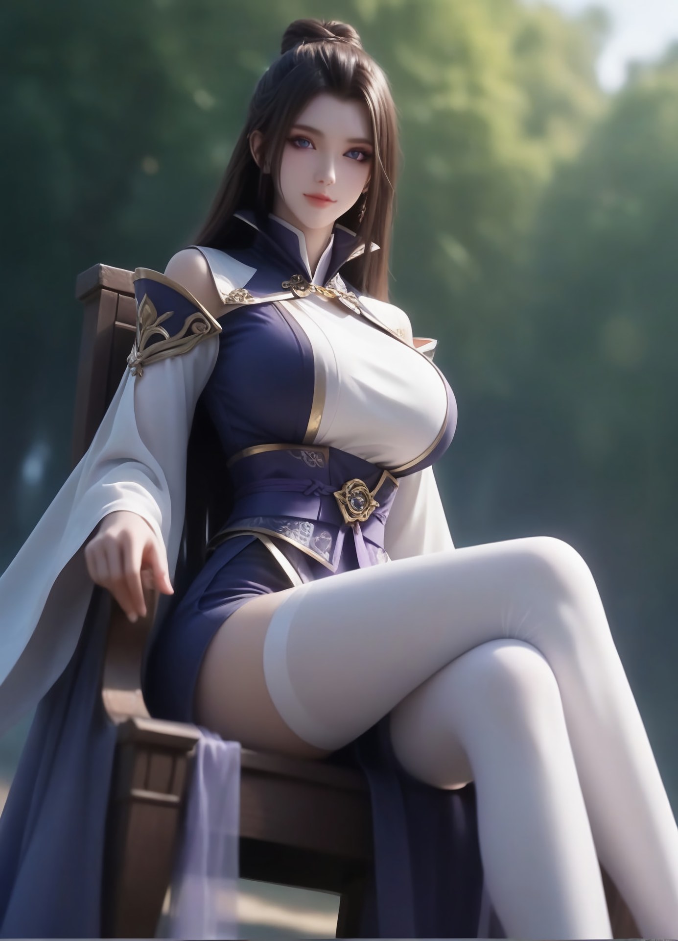 AI Porn - 一念永恒 周星琪：白紫修仙服海边露穴图集 105P