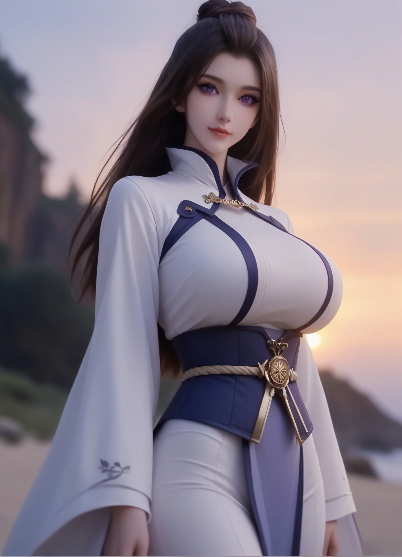 AI Porn - 일념영원 주성기 백자 수선복 해변 AI 성인 이미지 갤러리 105P