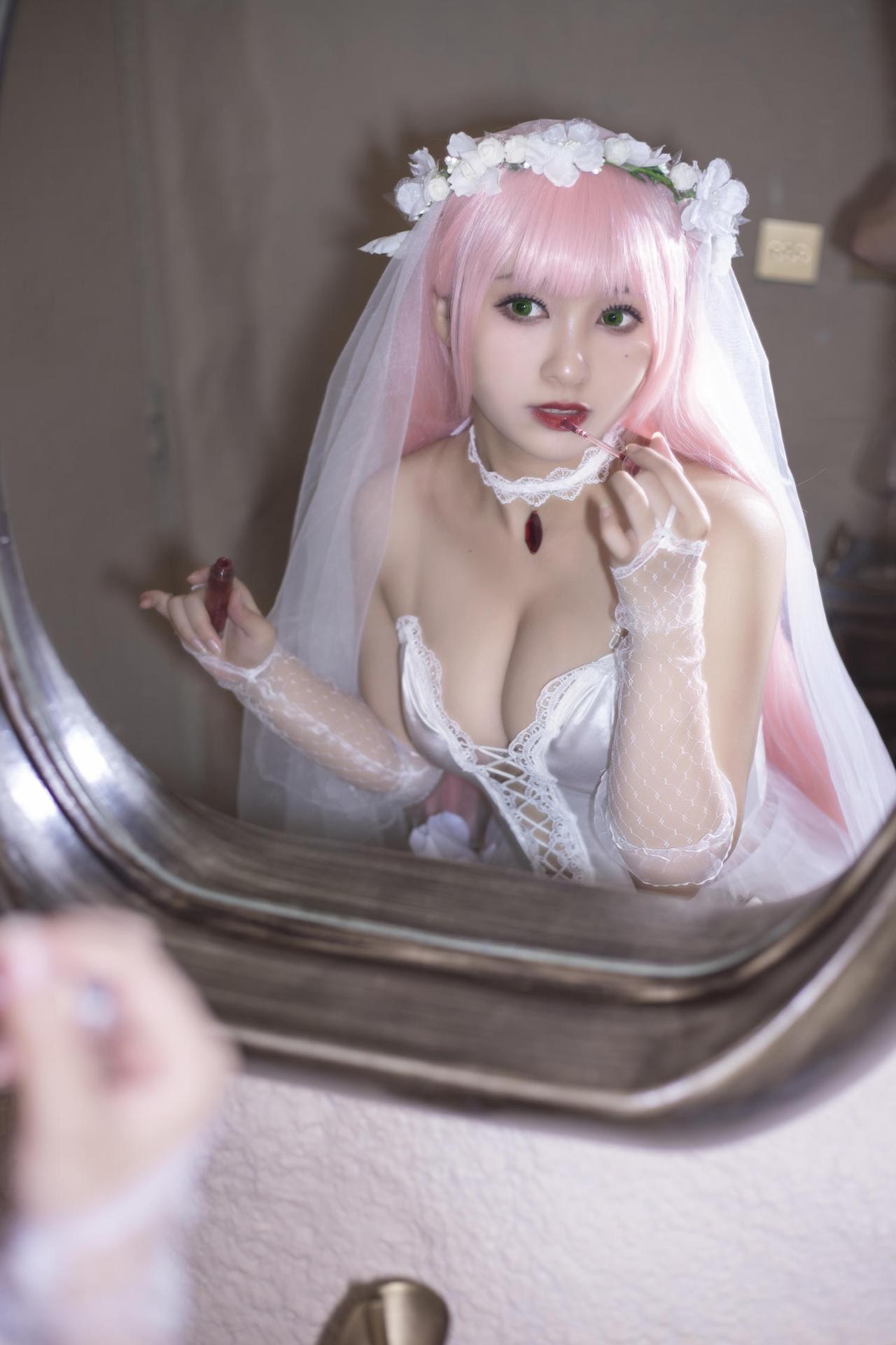 [cosplay] 洛璃LoLiSAMA - 02花嫁：角色还原美腿大尺度 63P