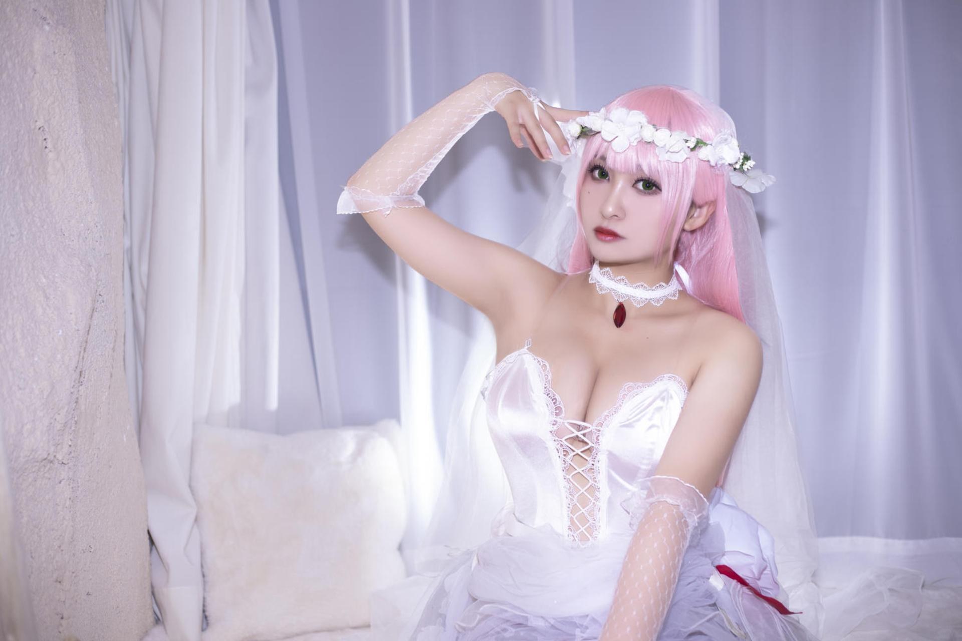 [Cosplay] LoLiSAMA - Zero Two bridal dress 63P