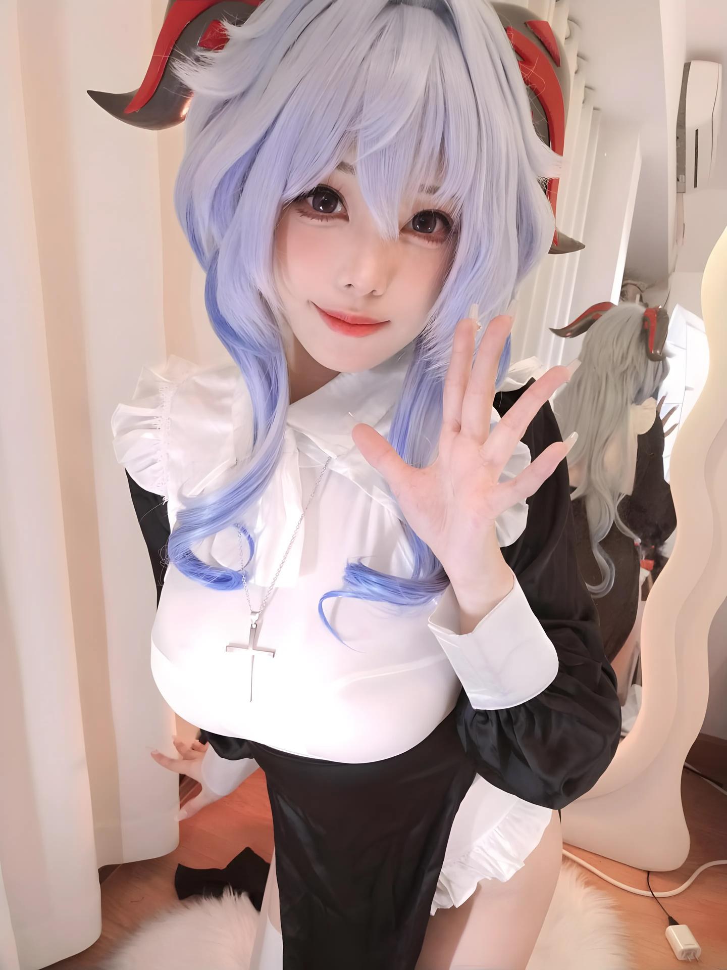 [Cosplay] Mizhimaoqiu - Ganyu nun Genshin Impact 39P6V