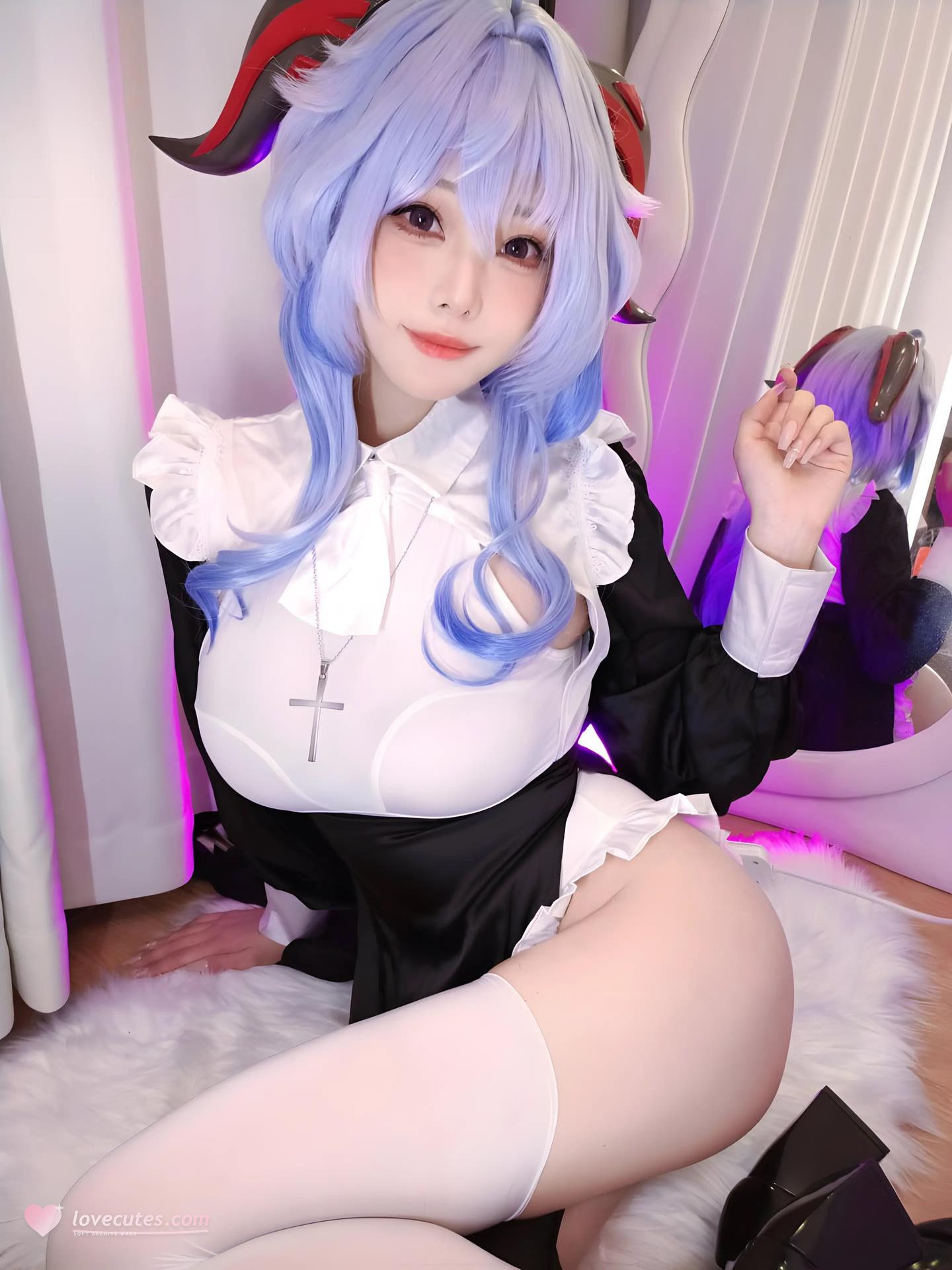 [Cosplay] Mizhimaoqiu - Ganyu nun Genshin Impact 39P6V