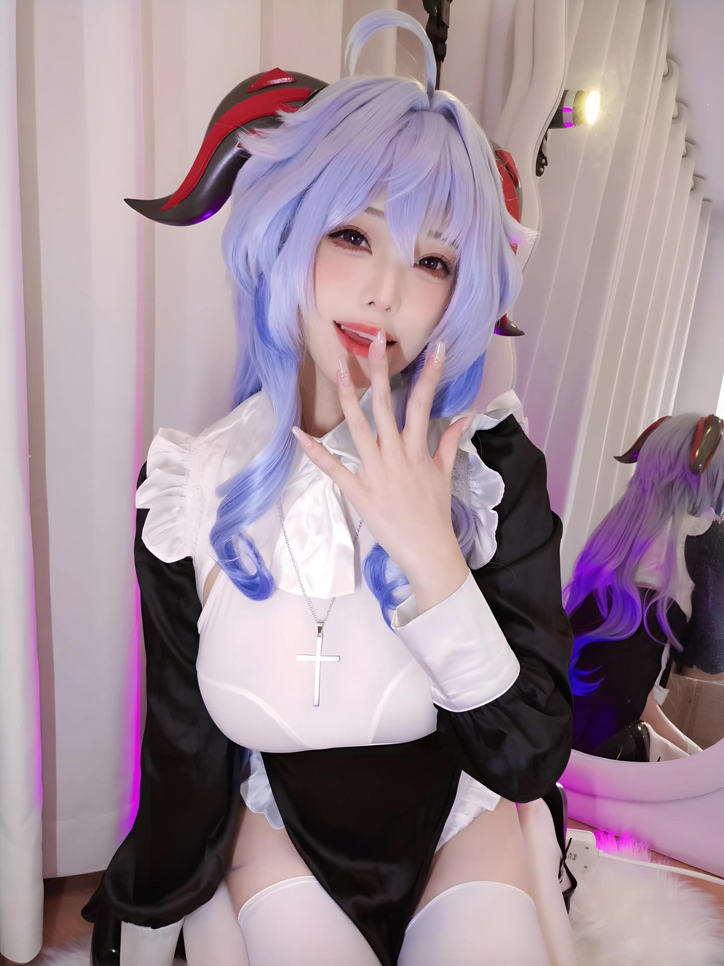 [Cosplay] Mizhimaoqiu - Ganyu nun Genshin Impact 39P6V