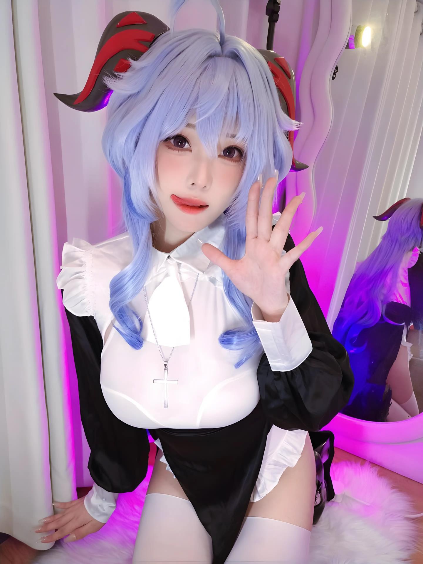 [Cosplay] Mizhimaoqiu - Ganyu nun Genshin Impact 39P6V