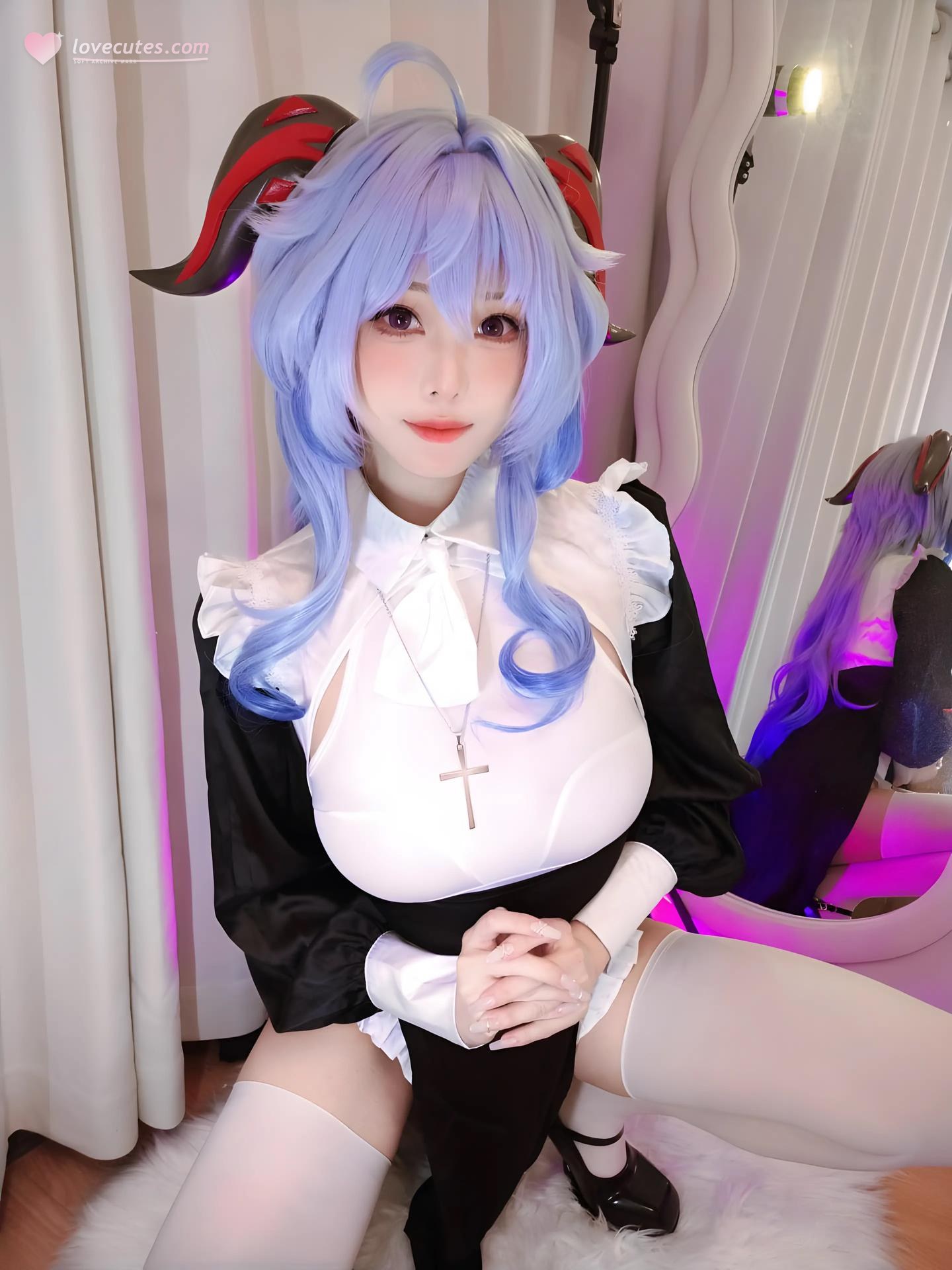 [Cosplay] Mizhimaoqiu - Ganyu nun Genshin Impact 39P6V