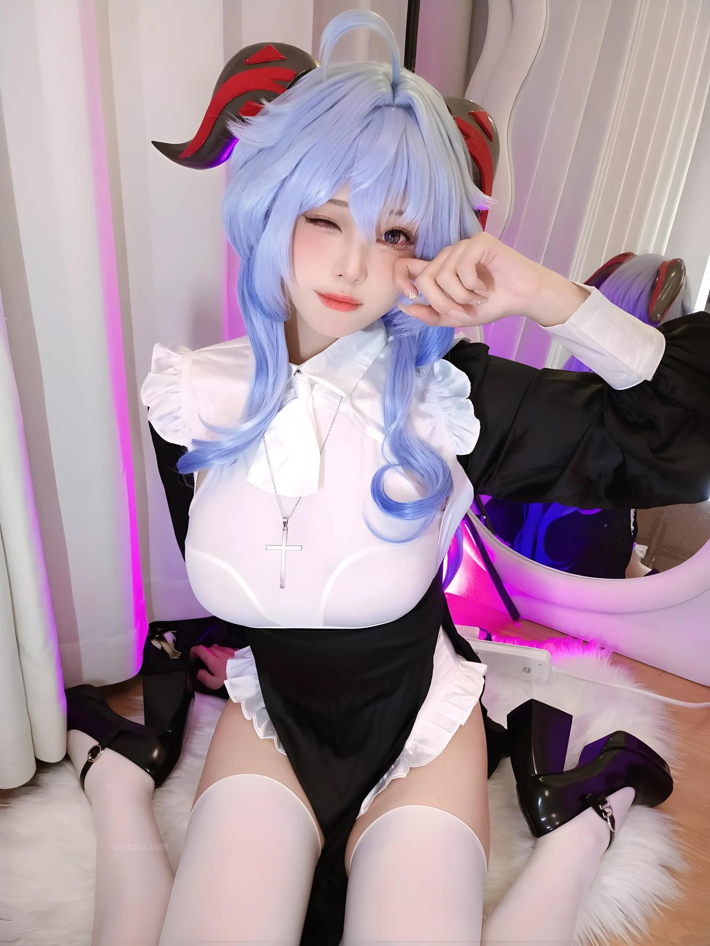 [Cosplay] Mizhimaoqiu - Ganyu nun Genshin Impact 39P6V
